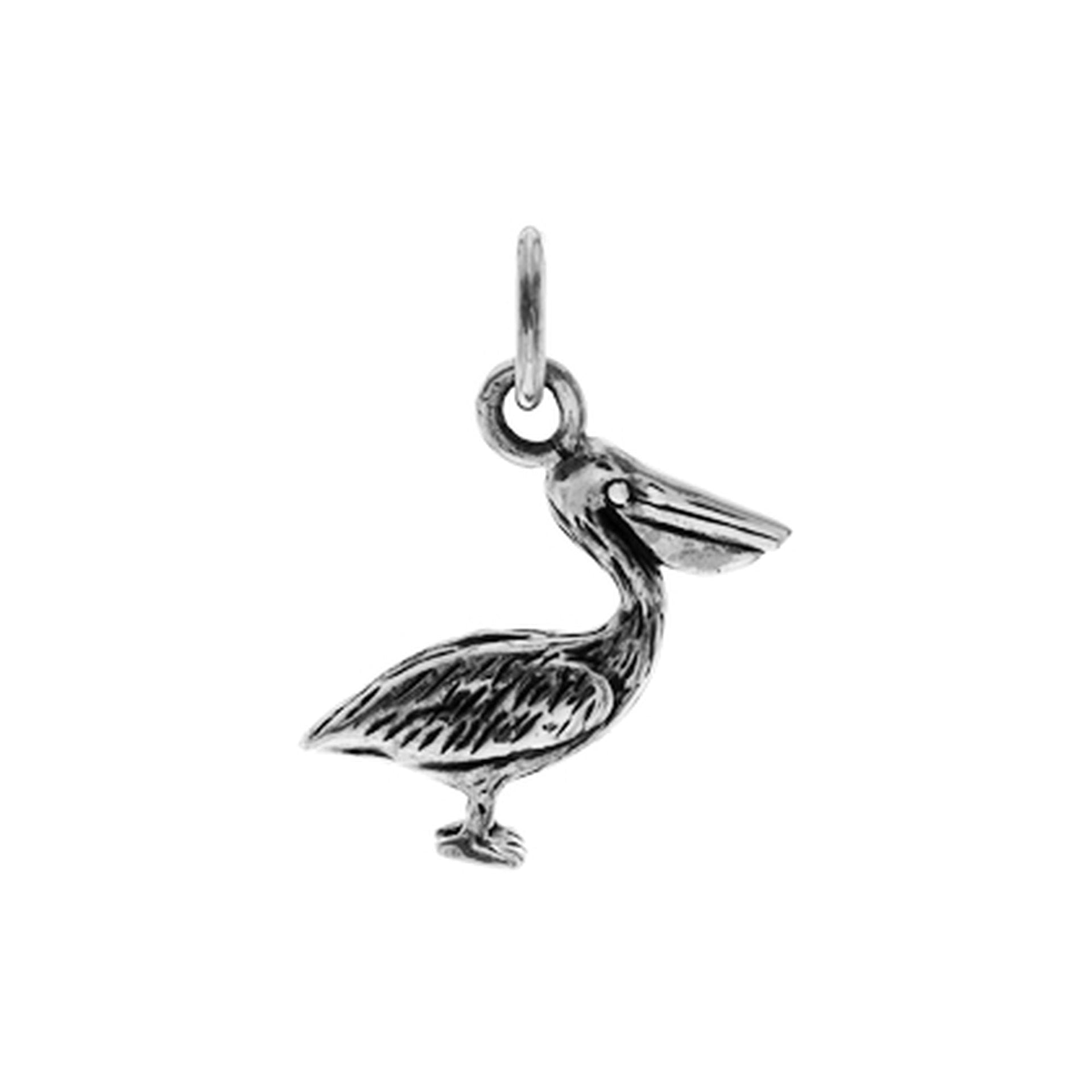 Ana oxidised pelican pendant