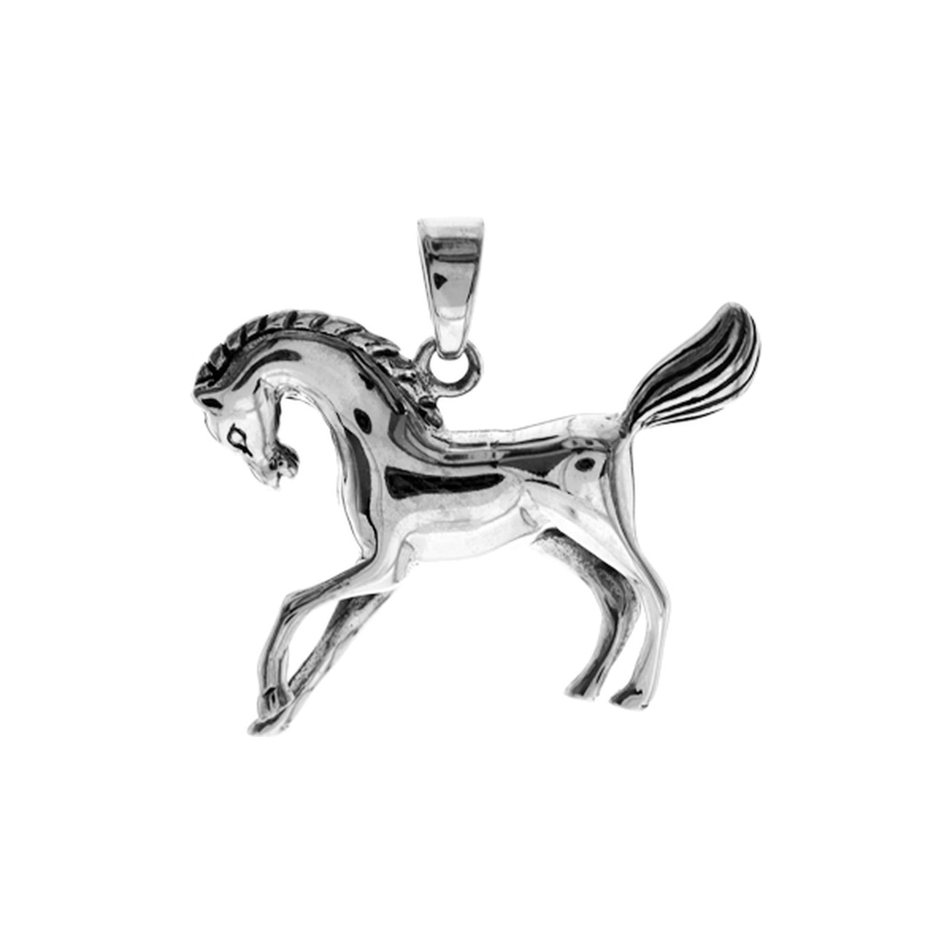 Cantering horse pendant