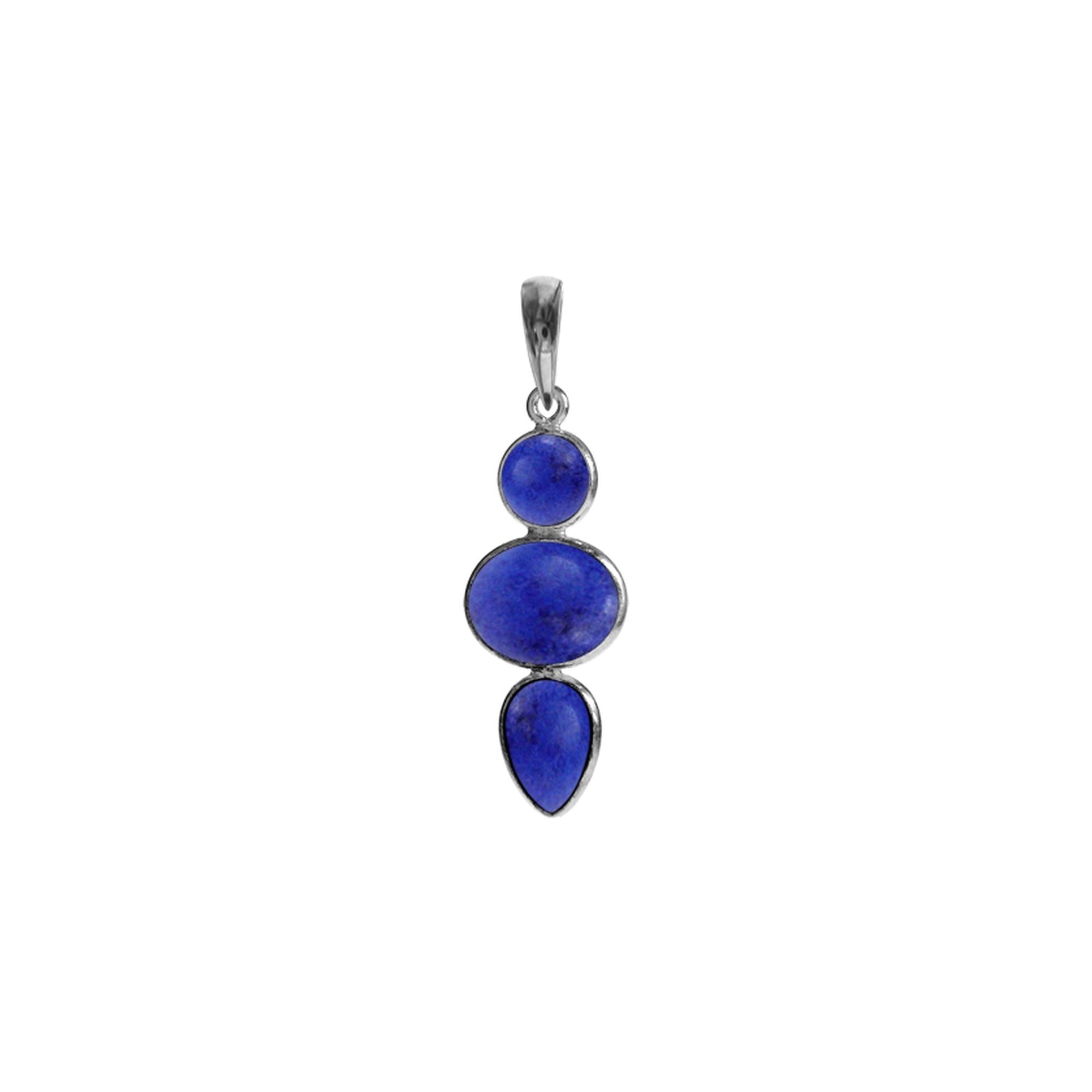 Bridget mixed shape lapis lazuli pendant