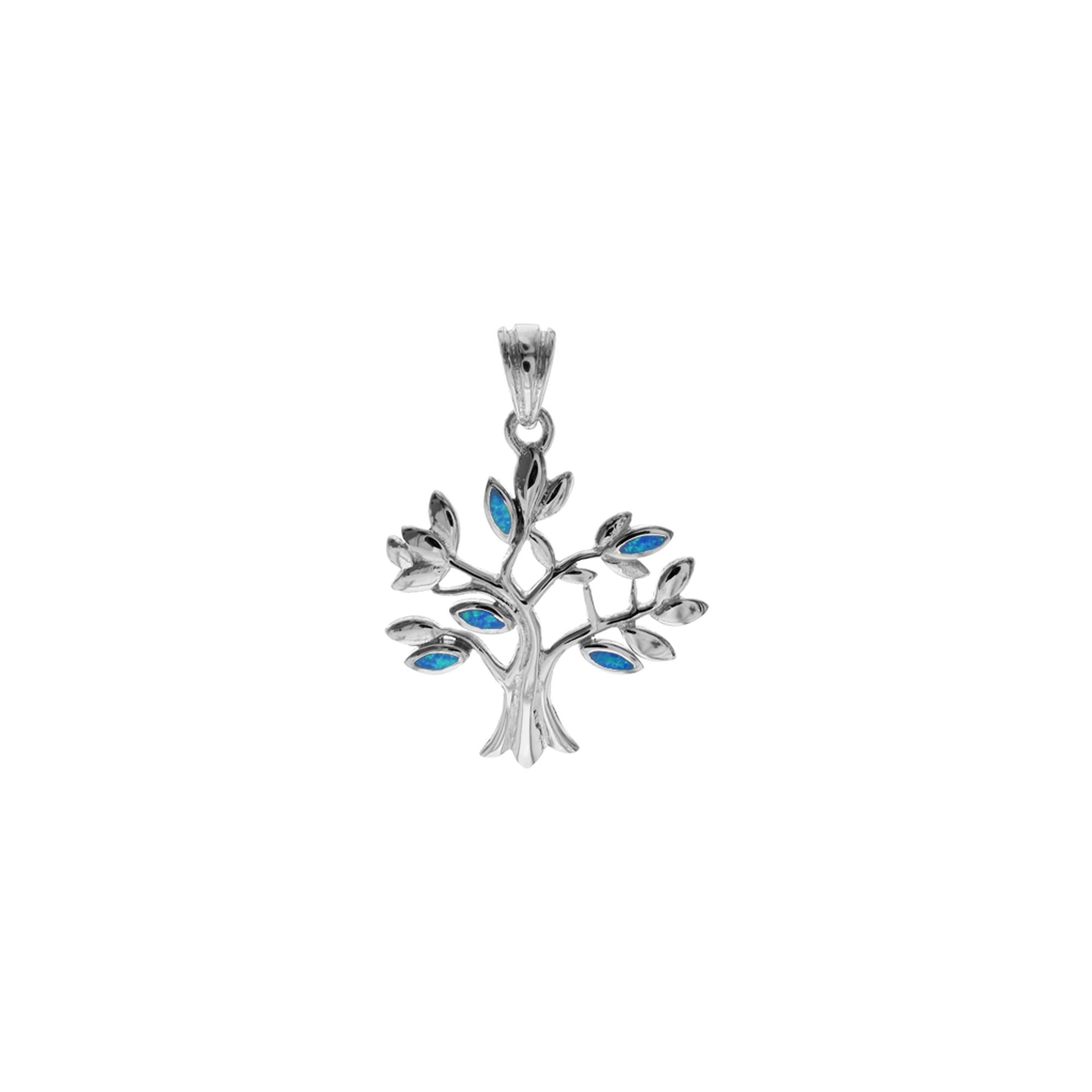 Emerie blue tree of life pendant