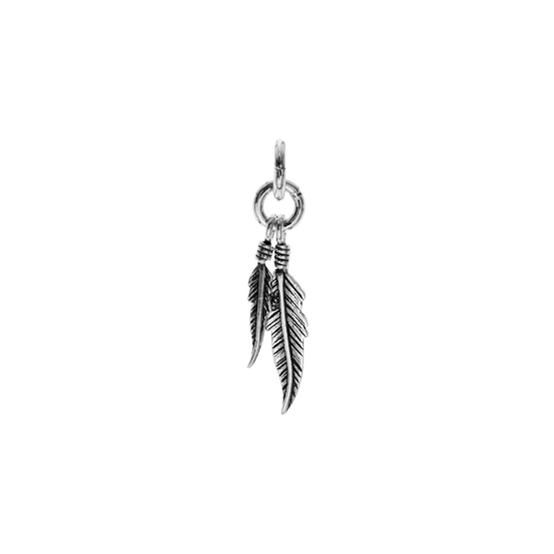 Liana dual feather pendant