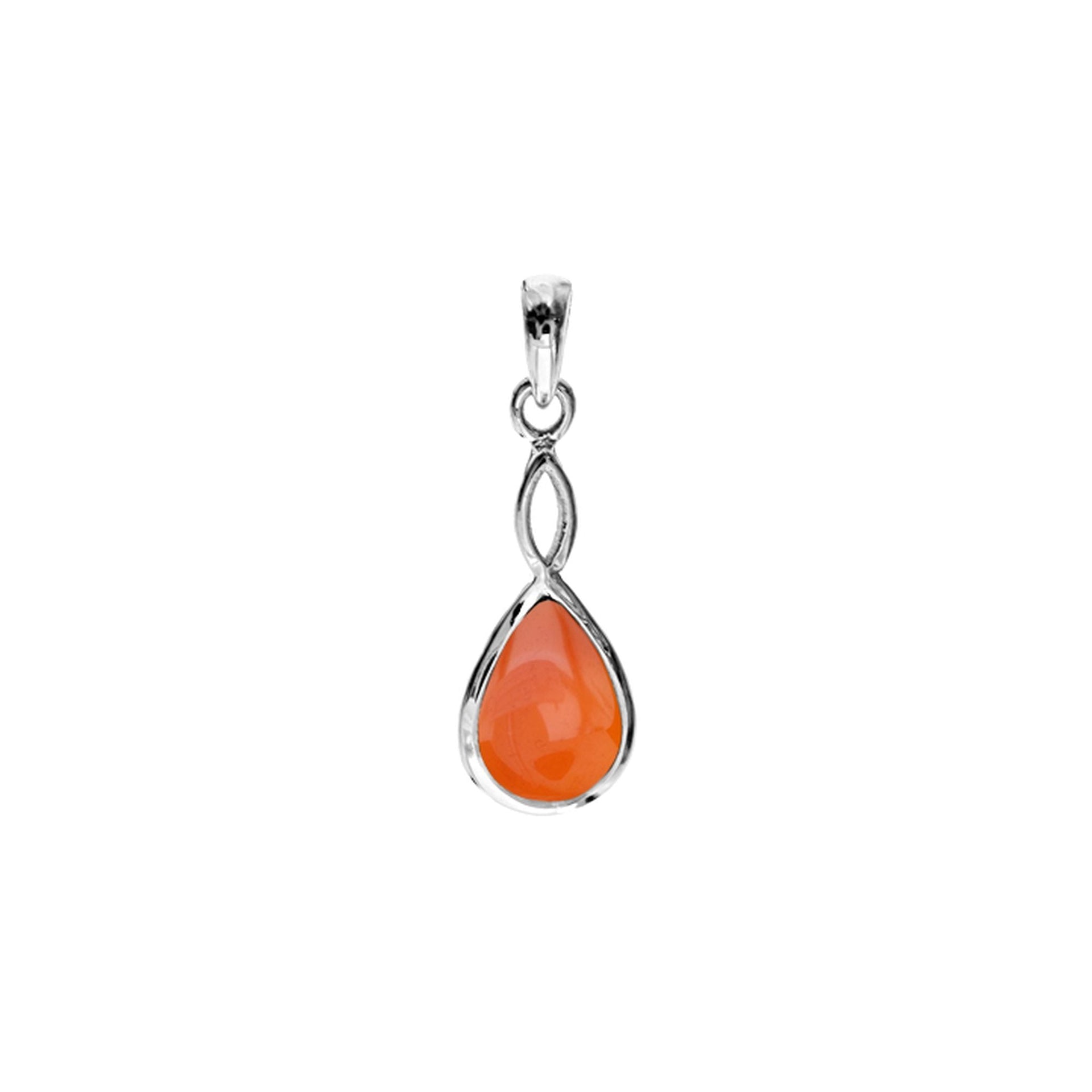 Samira carnelian crossover pendant