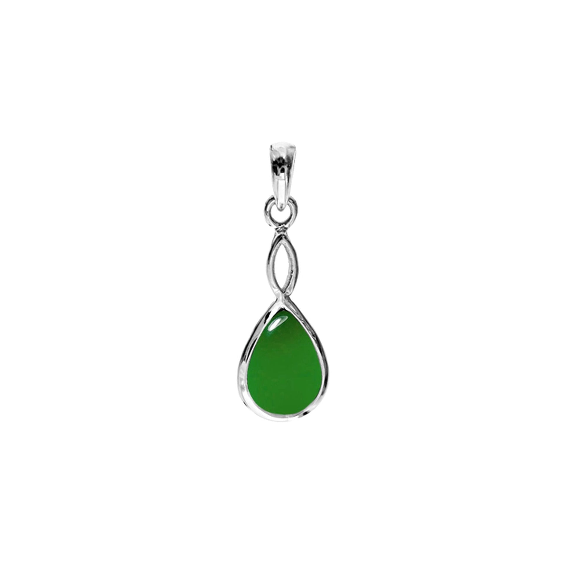 Samira green agate crossover pendant