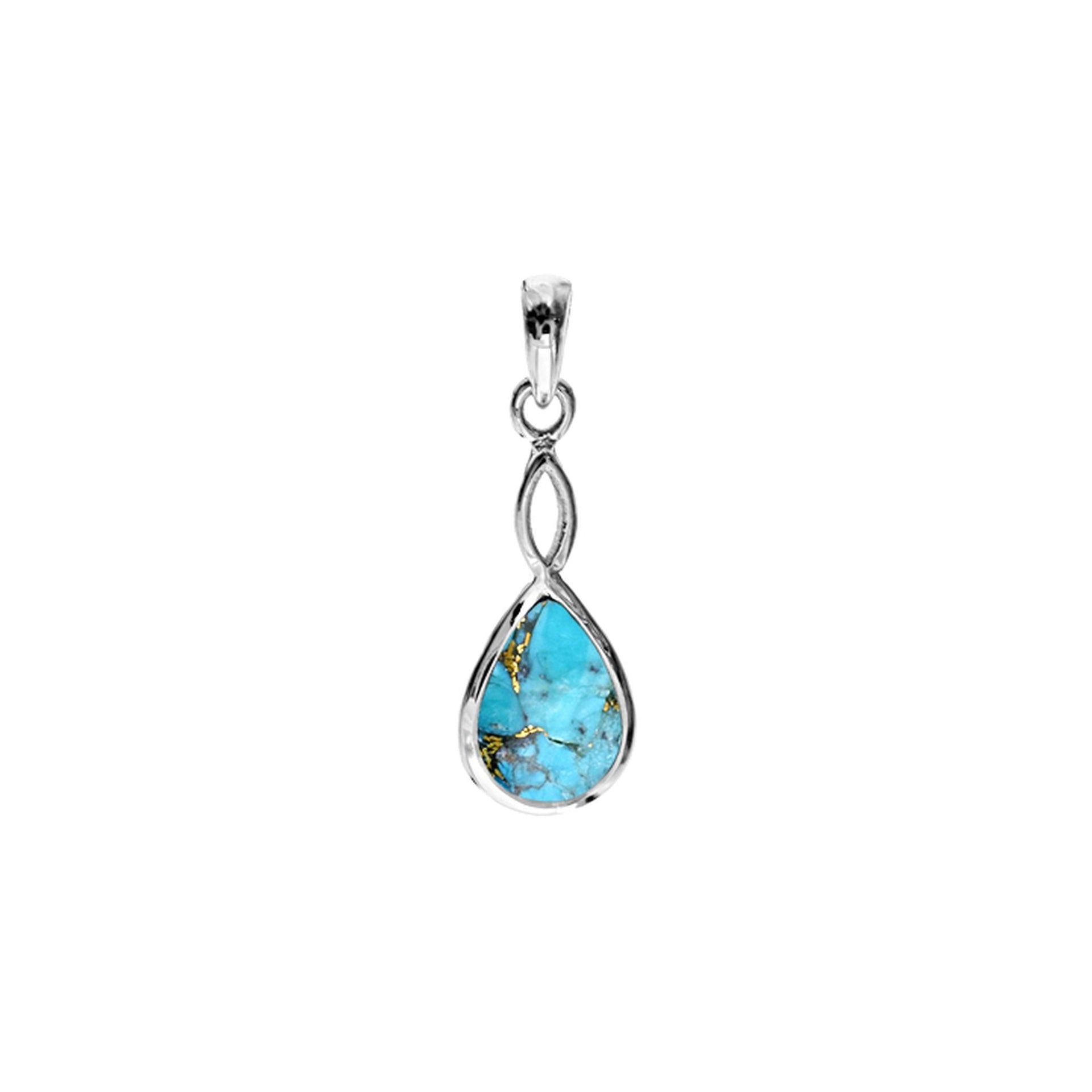 Samira blue mohave crossover pendant