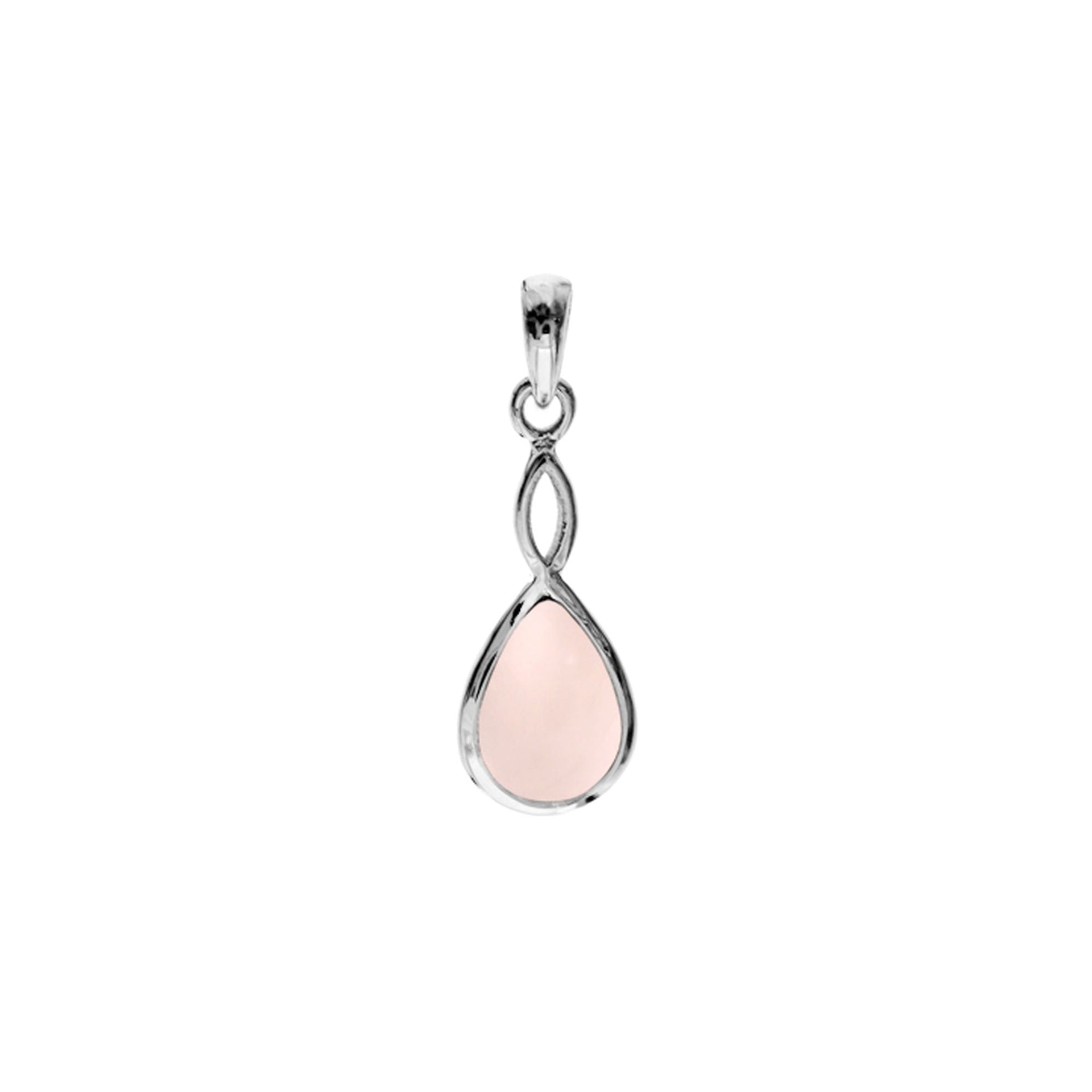 Samira rose quartz crossover pendant