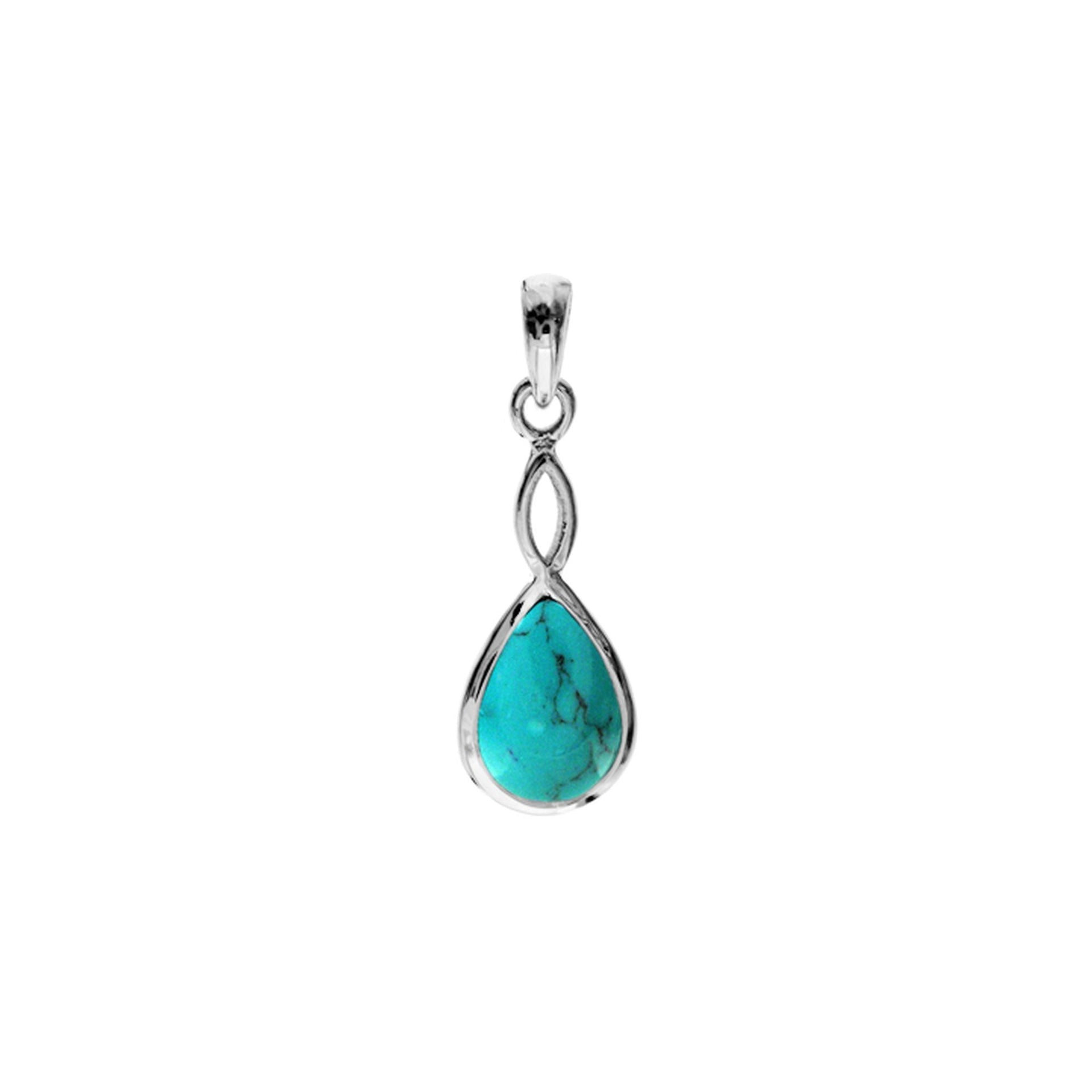 Samira turquoise crossover pendant