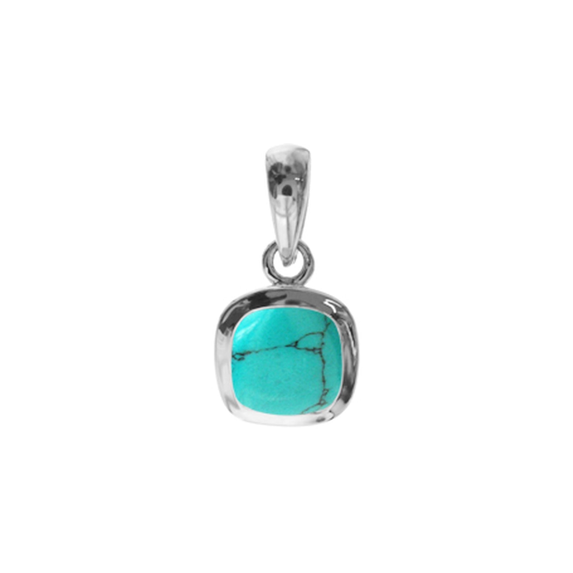 Samira turquoise squircle pendant