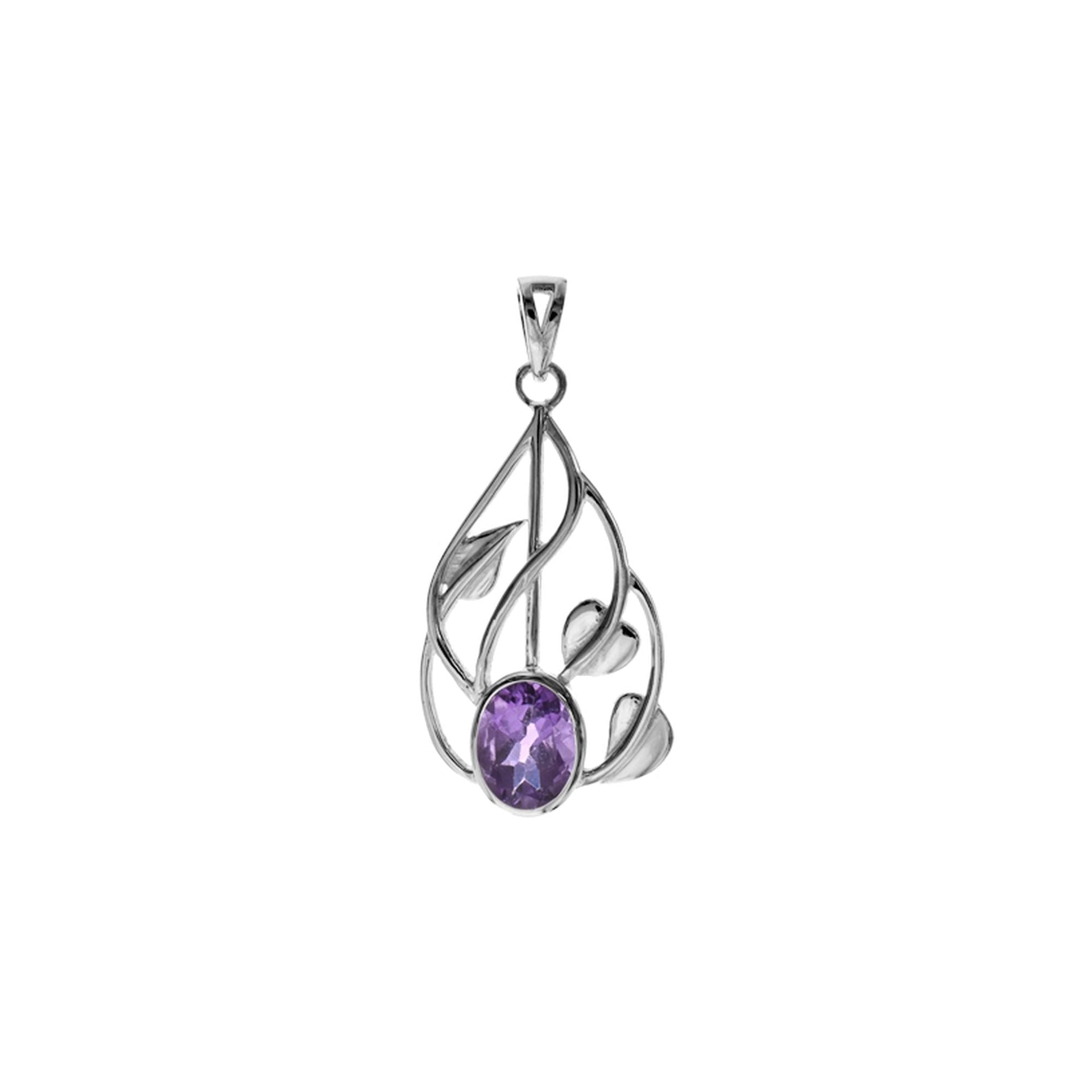 Lola amethyst vine pendant