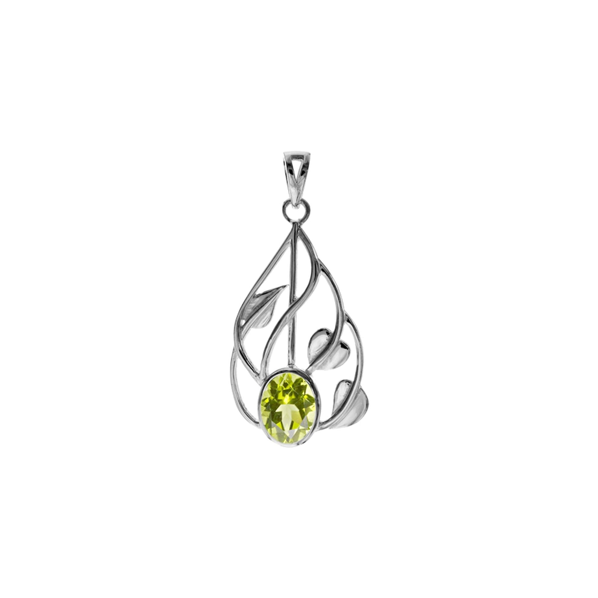 Lola peridot vine pendant