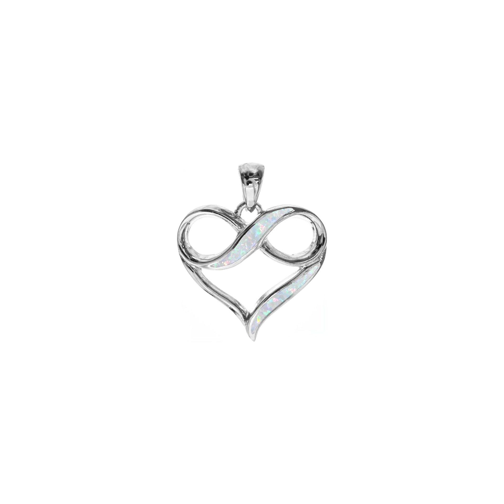 Antoinette white infinite love pendant
