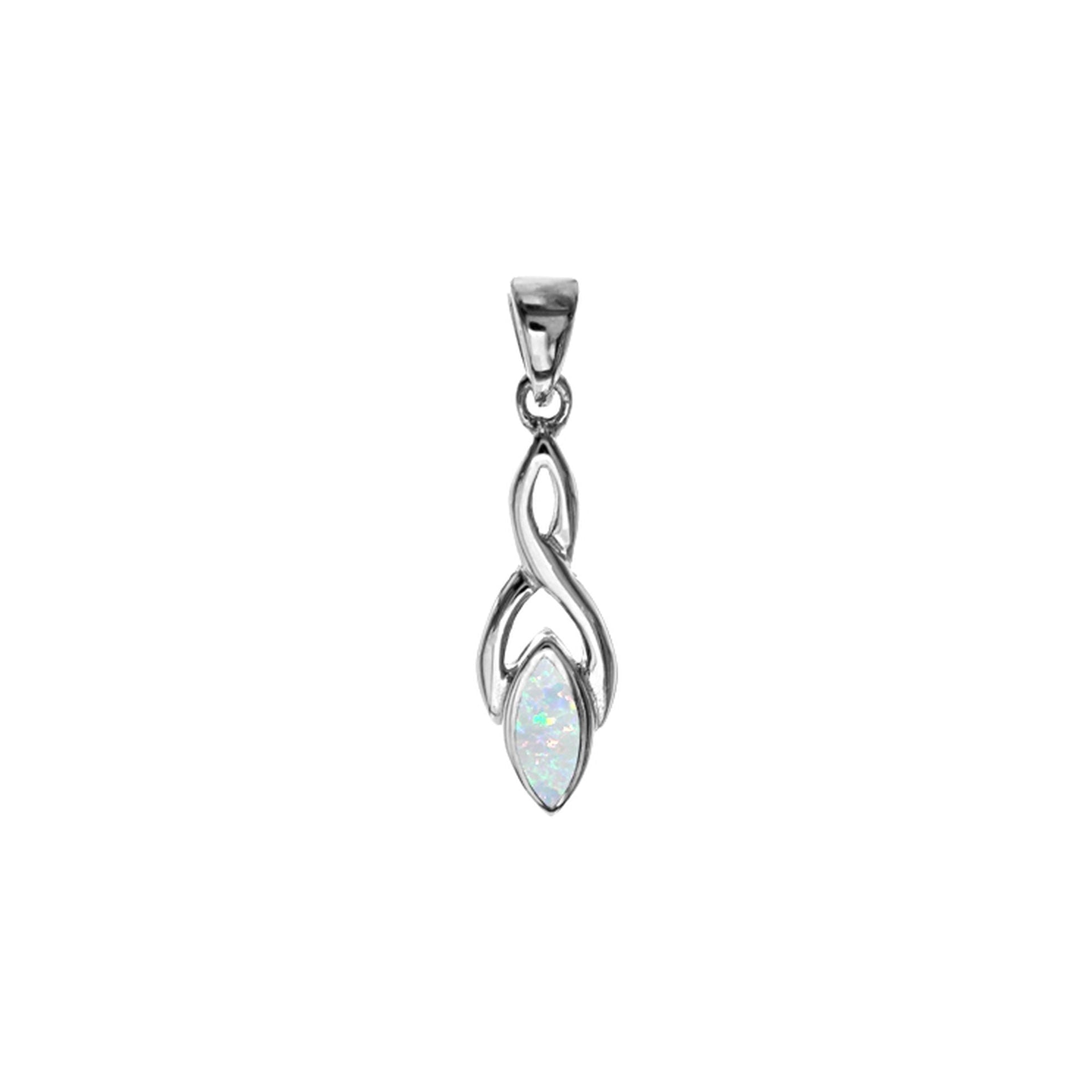 Antoinette marquis white twist pendant