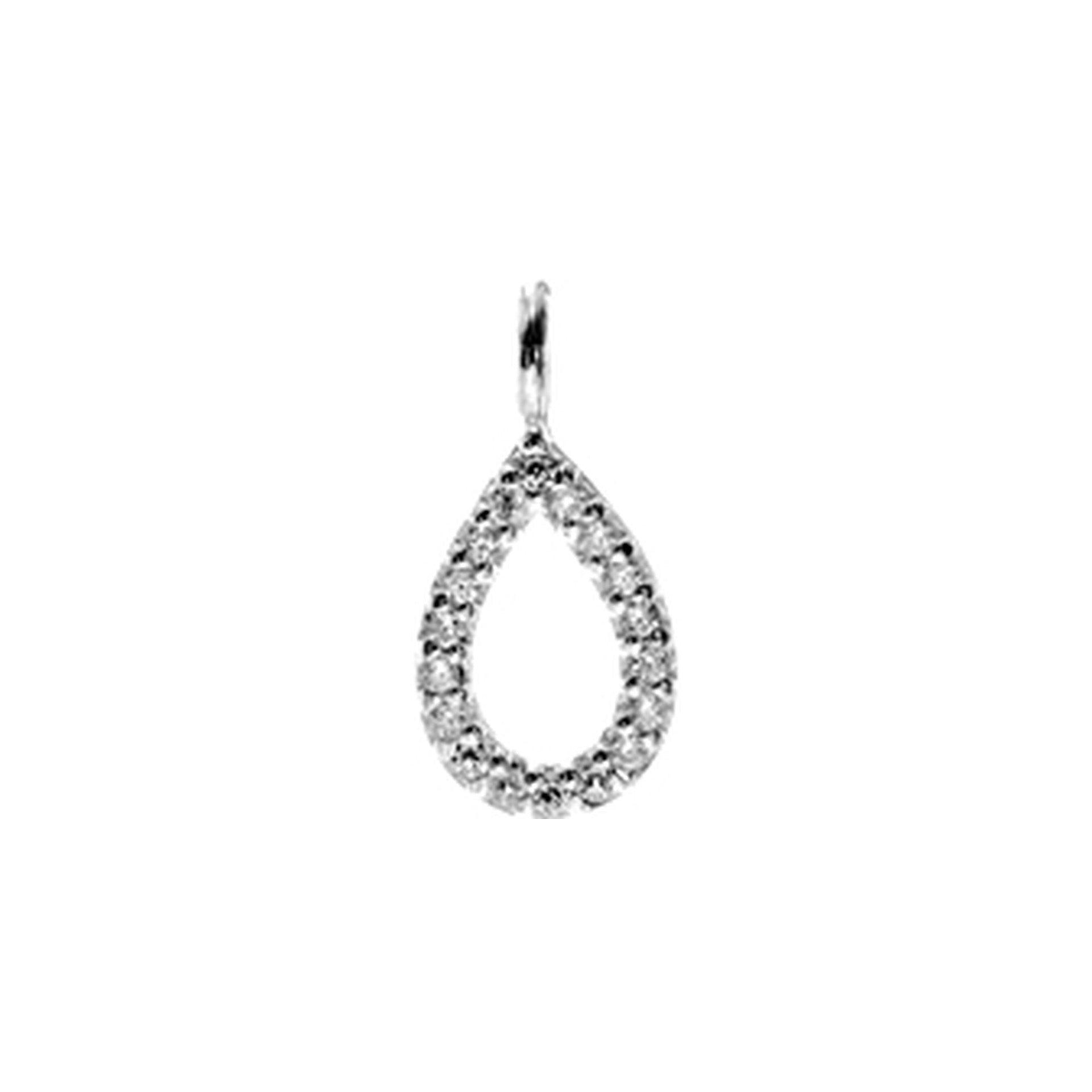 Davina open teardrop pendant