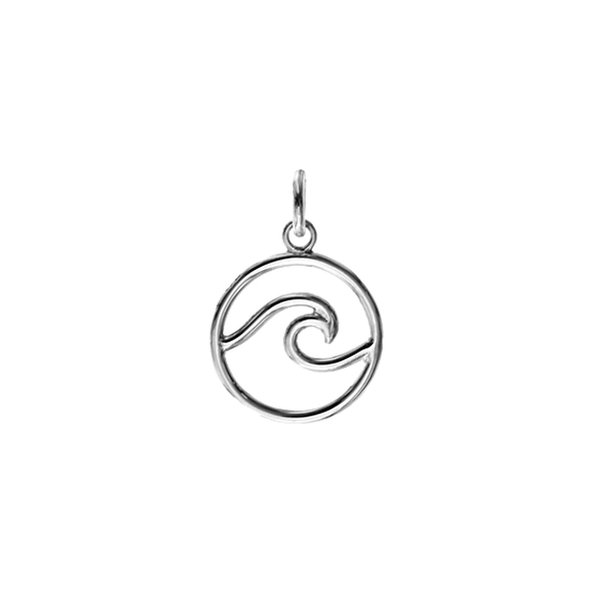 Mila encircled wave pendant