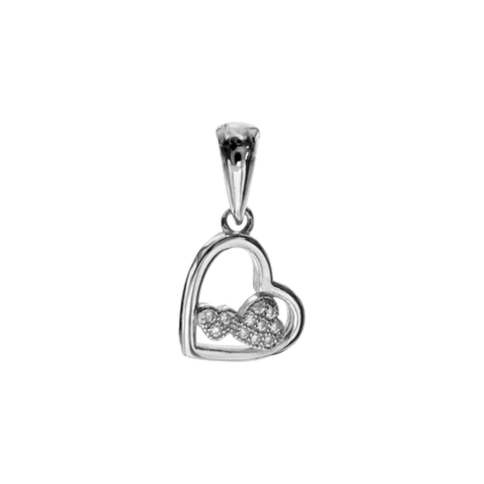 Mariah cut out hearts pendant
