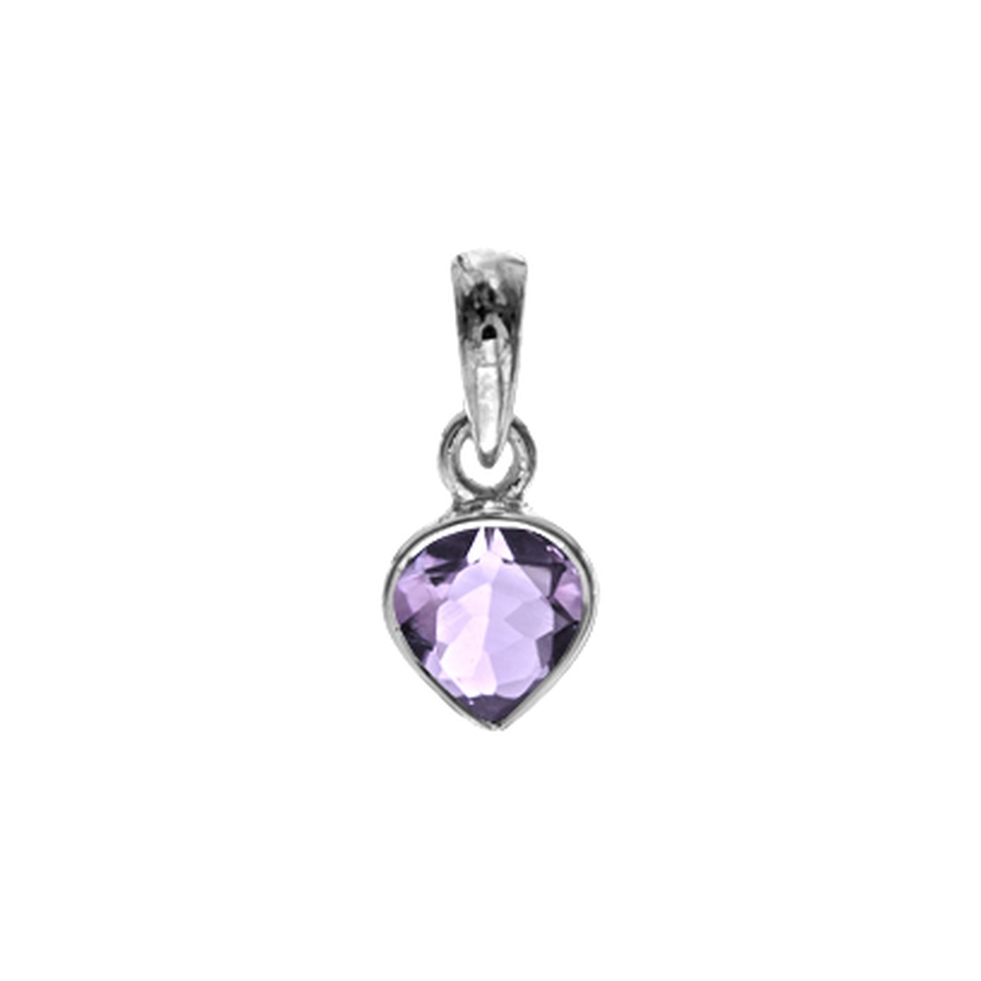 Bridget chunky teardrop amethyst pendant