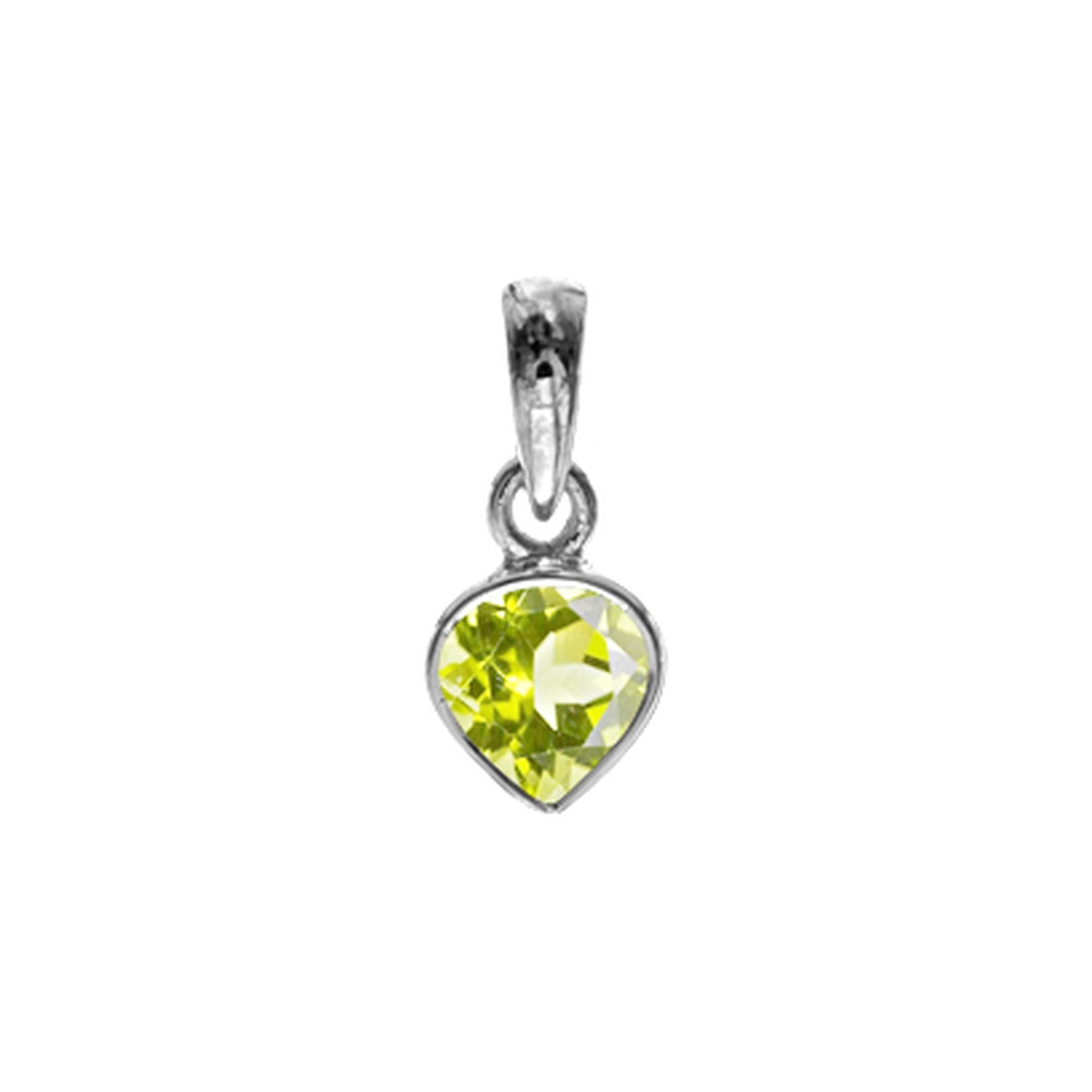 Bridget chunky teardrop peridot pendant