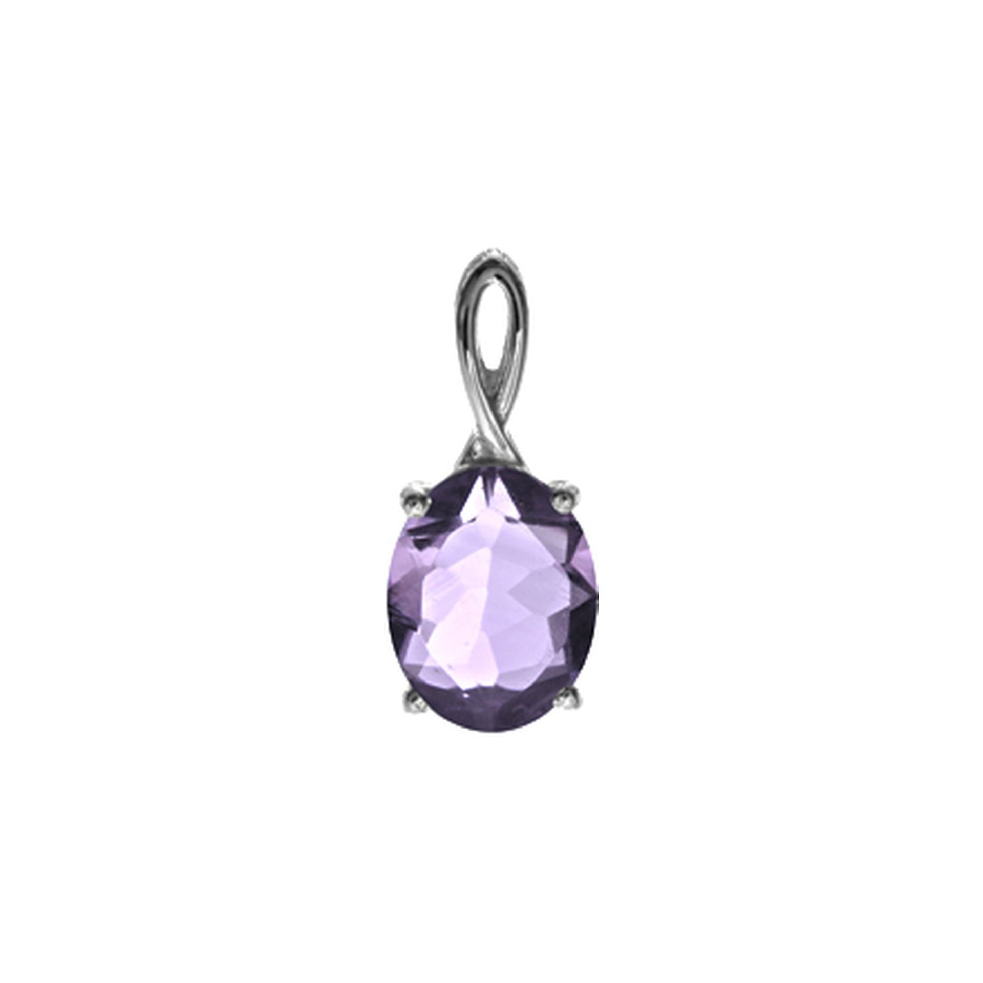 Kara oval amethyst pendant