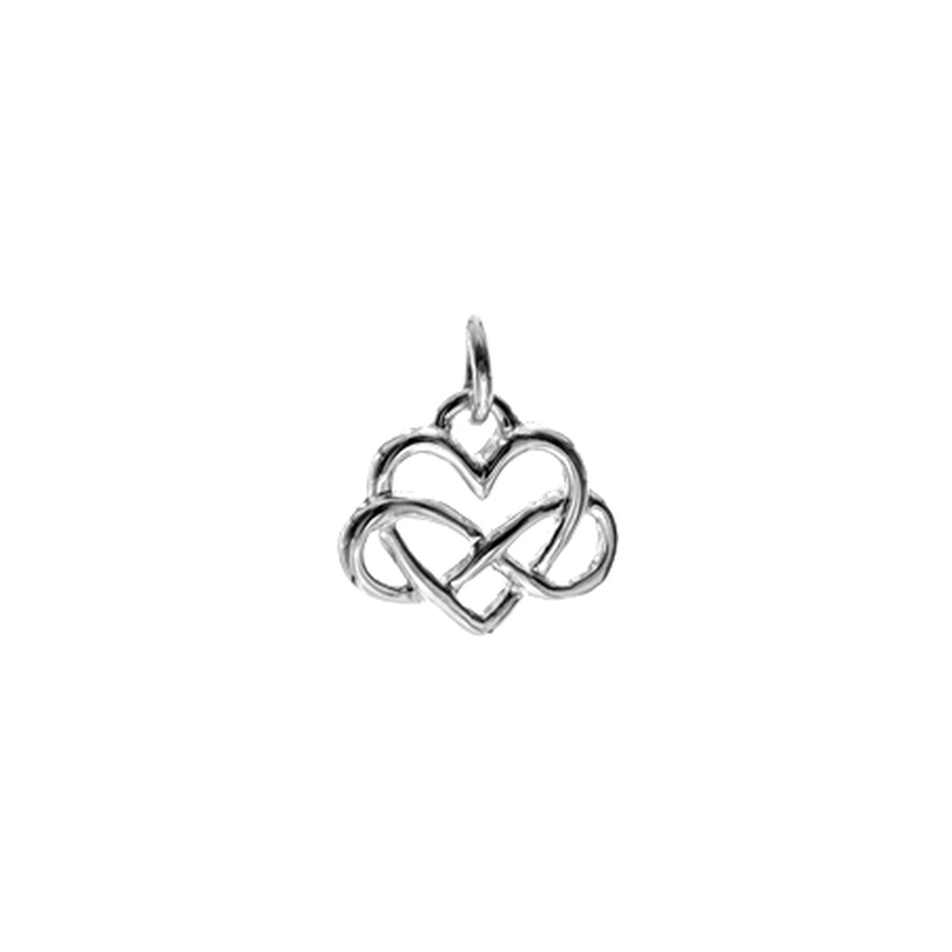 Paige infinity wrapped heart pendant