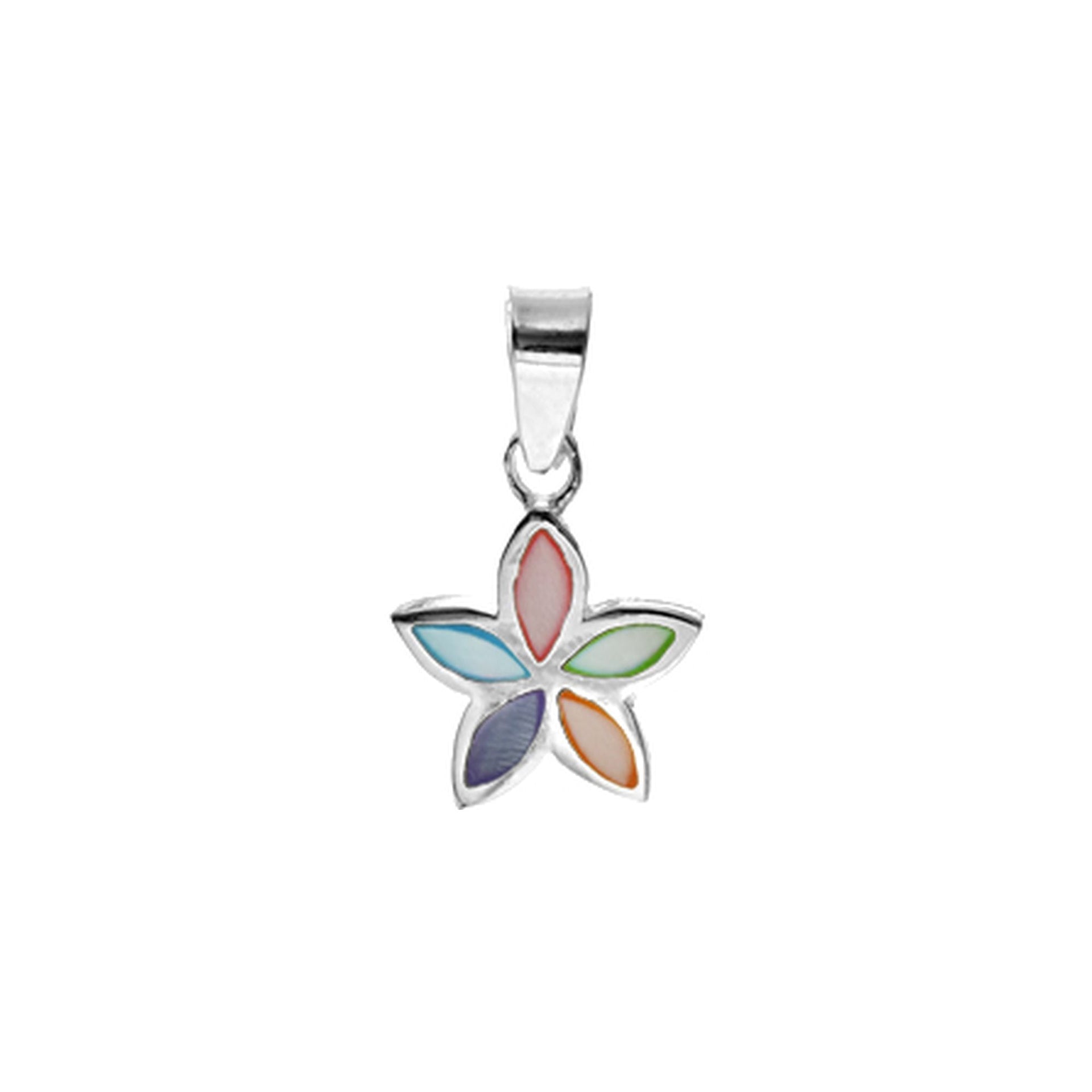 Bronwen small marquis petal flower pendant