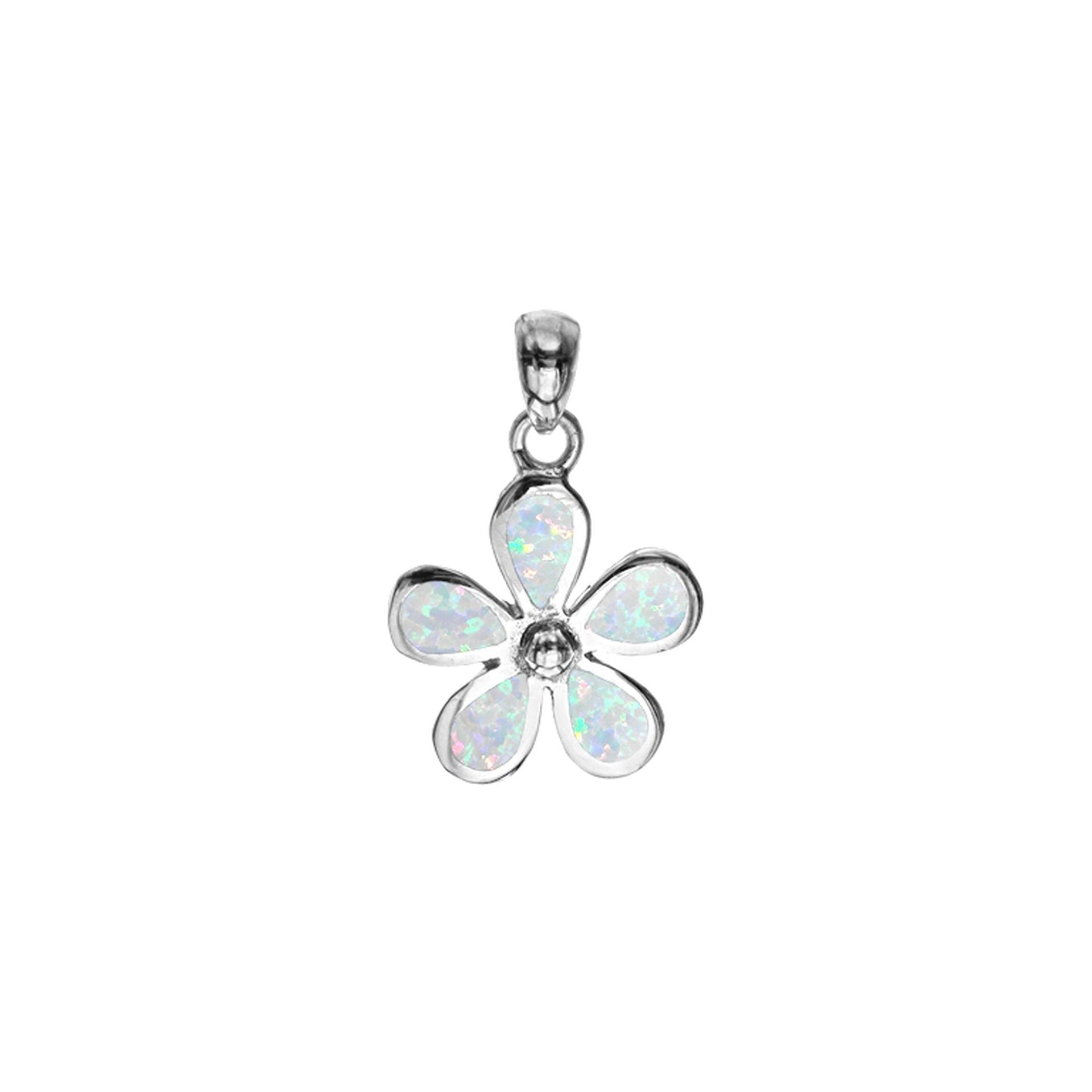 Emerie white daisy pendant