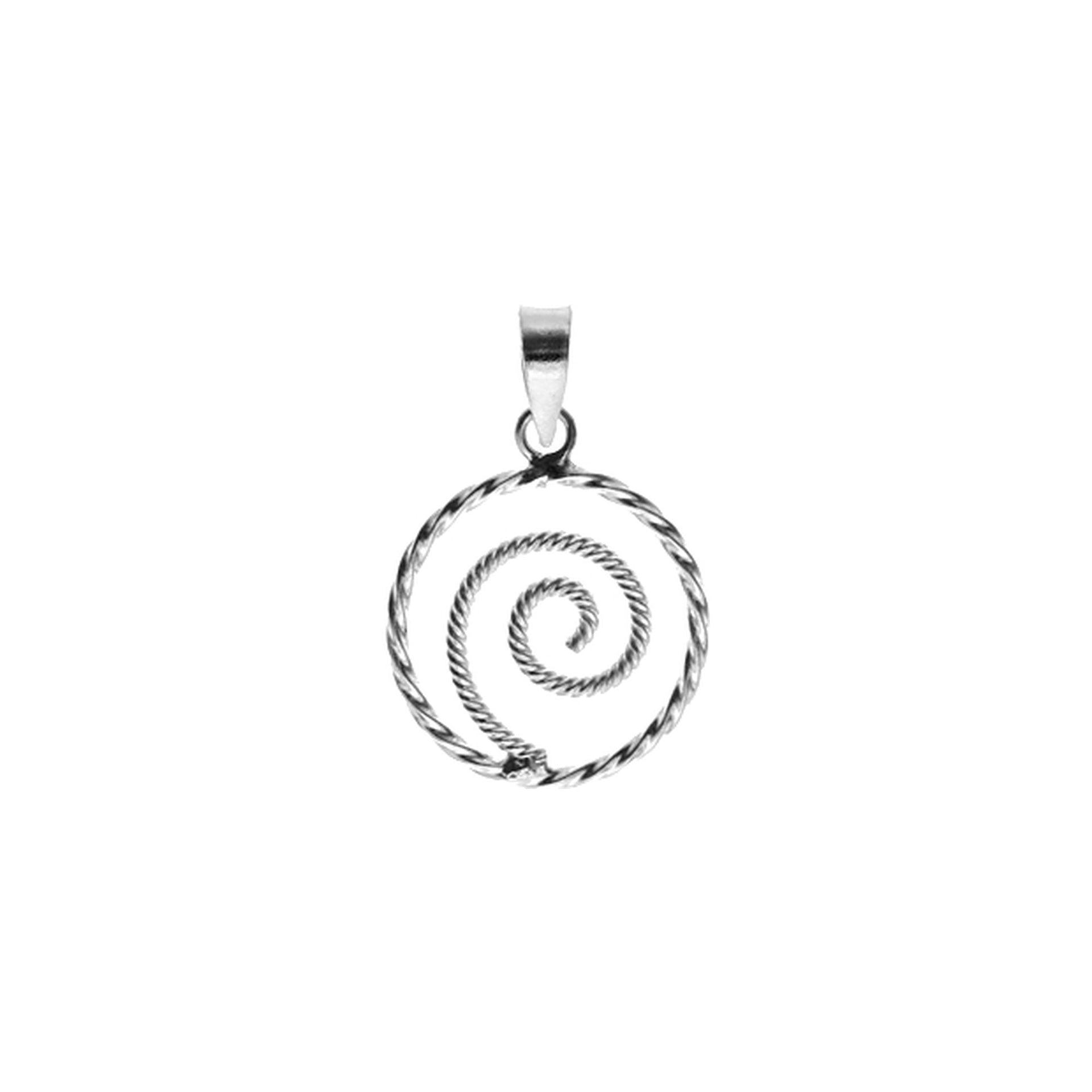Smile rope swirl pendant