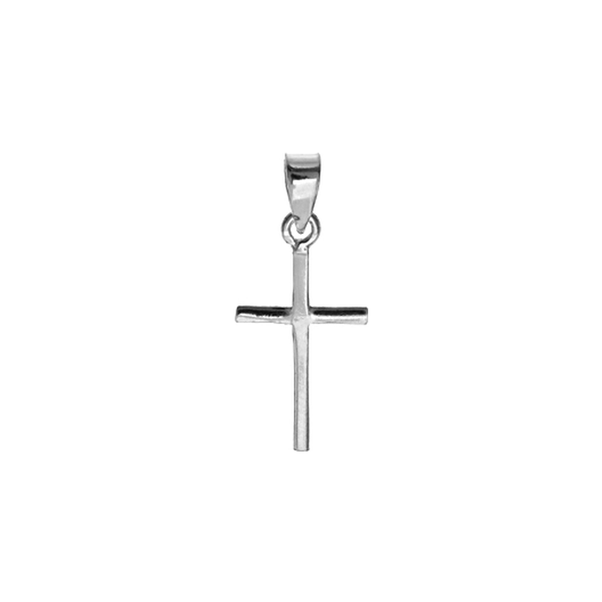 Smile square cross pendant