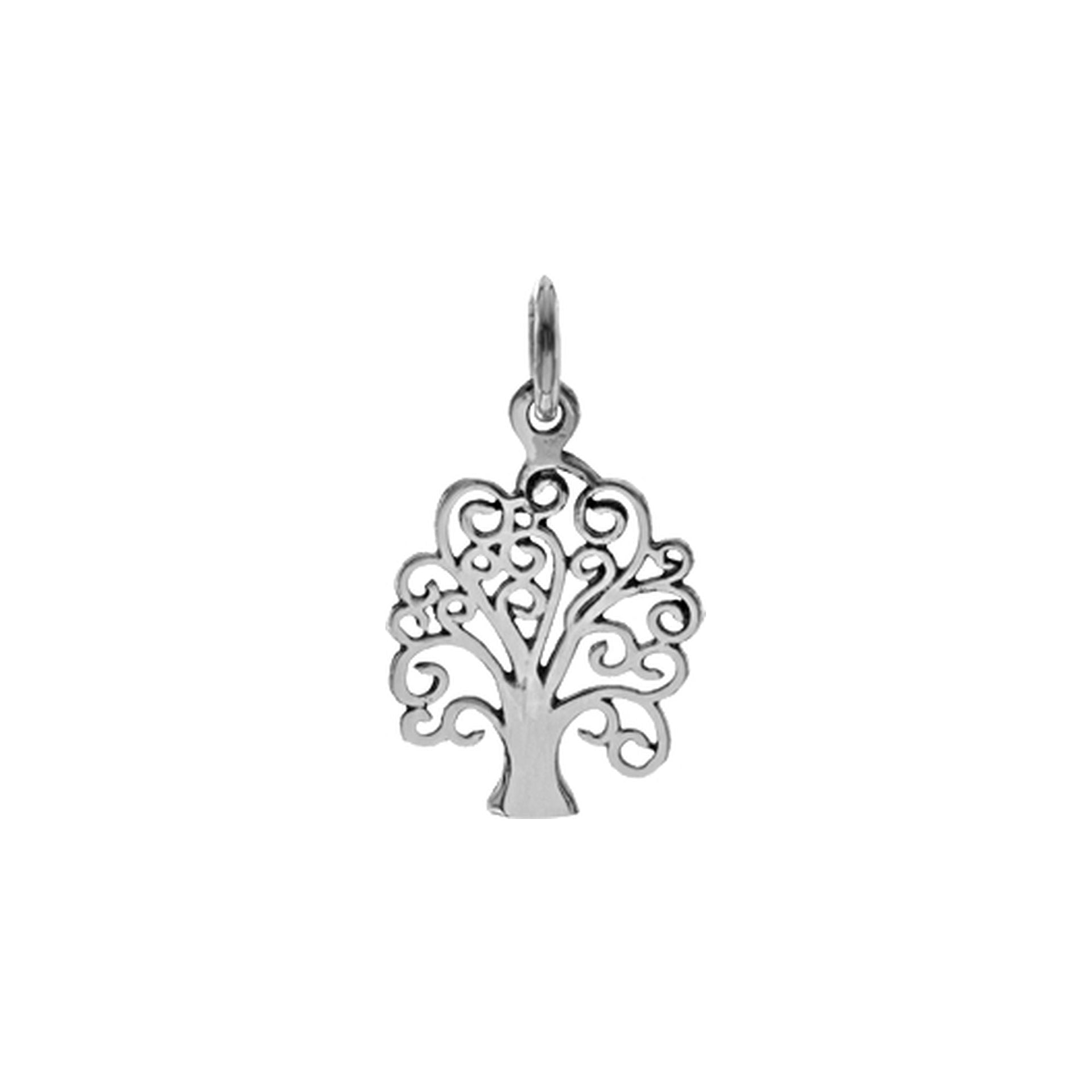 Smile curly tree of life pendant