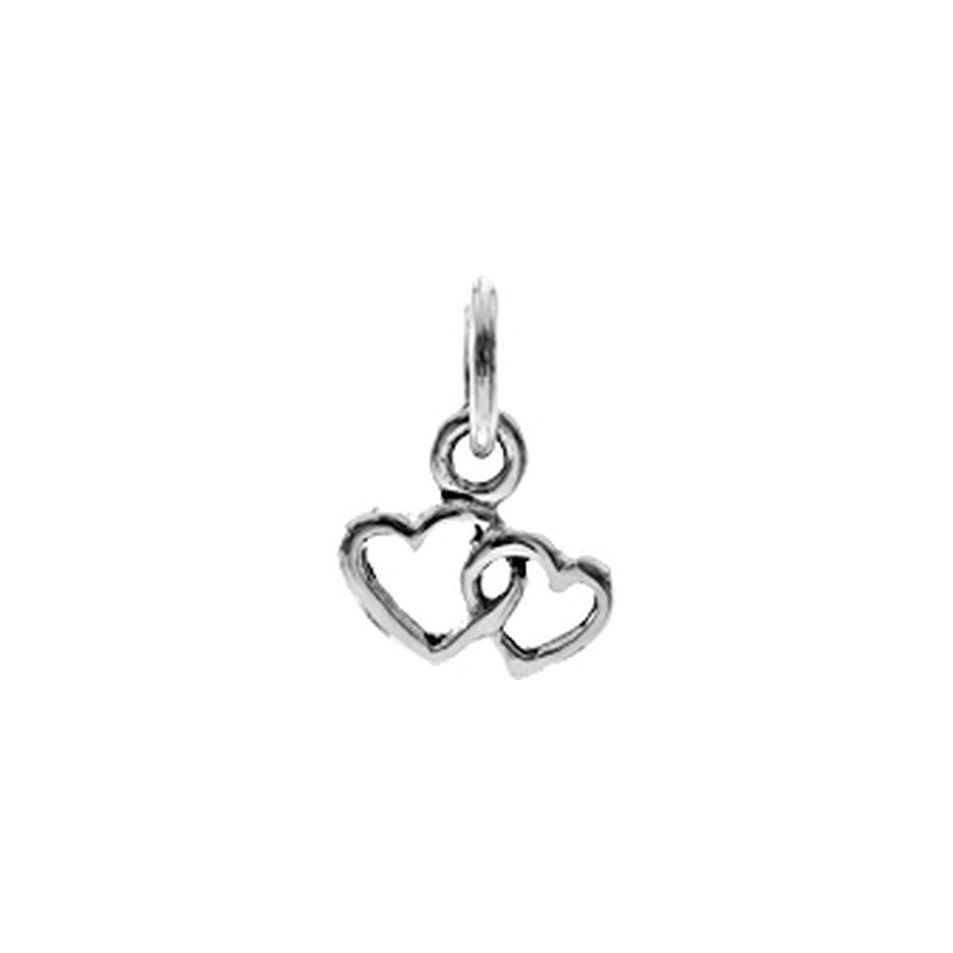 Smile linked lovers heart pendant