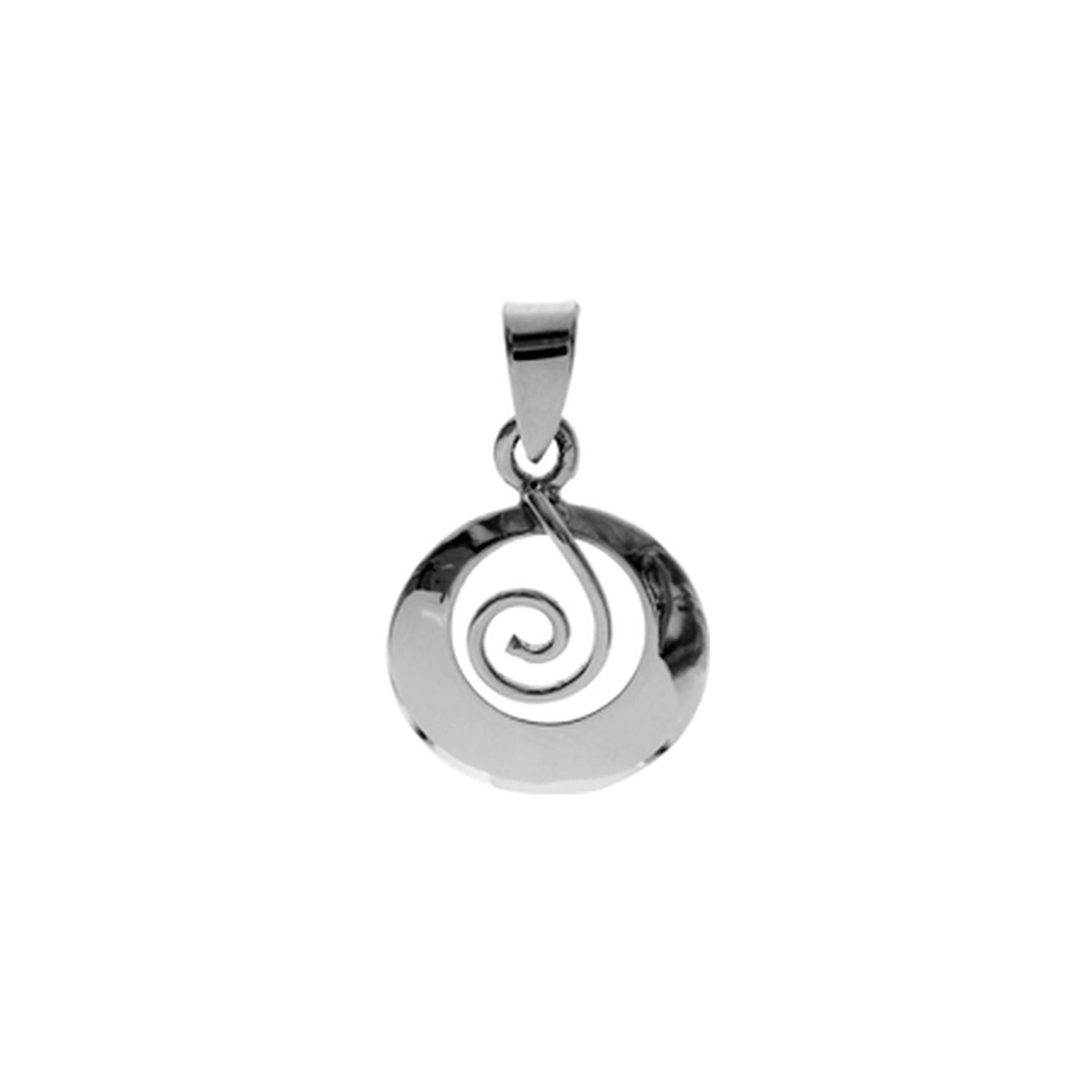 Smile round swirl pendant