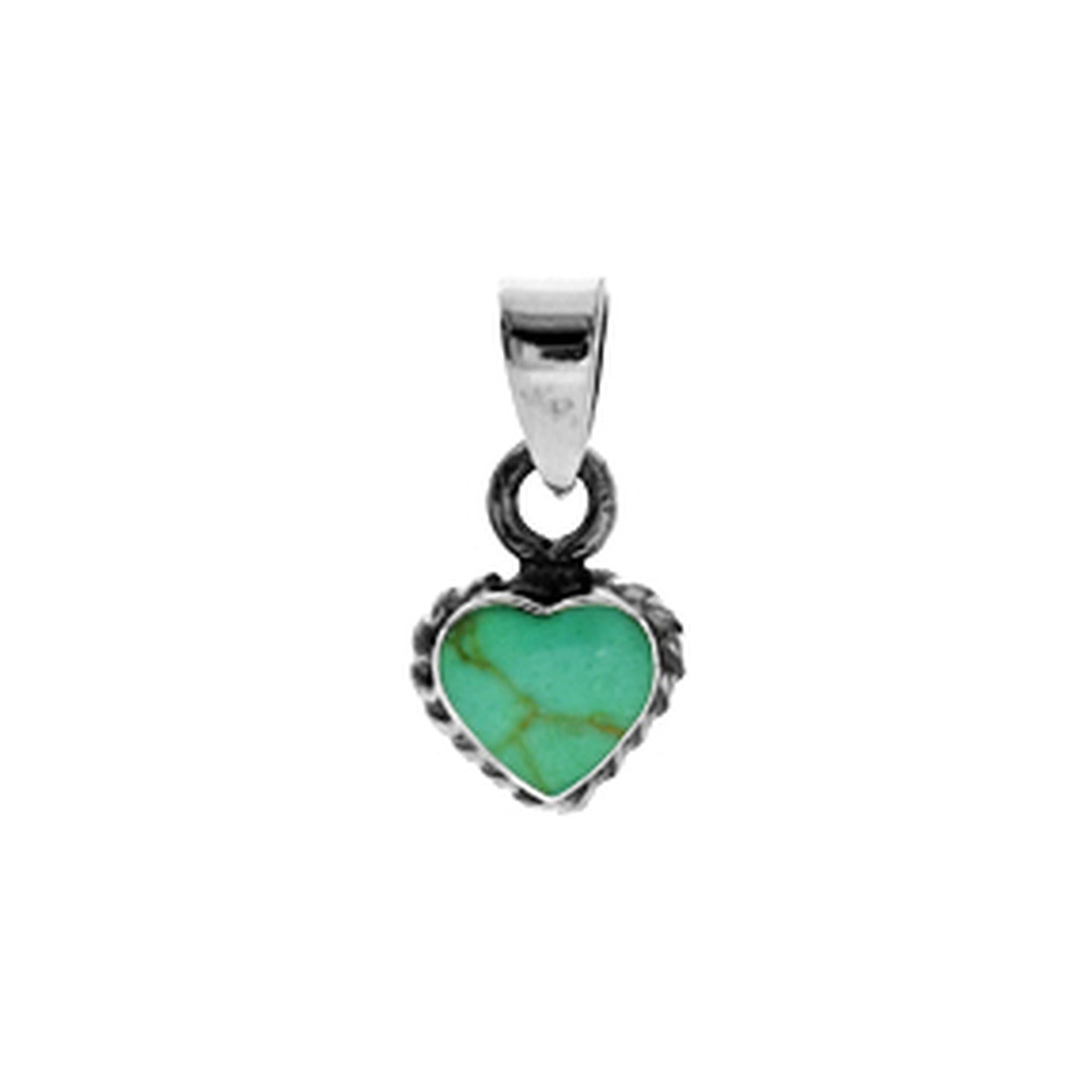 Zora turquoise heart pendant