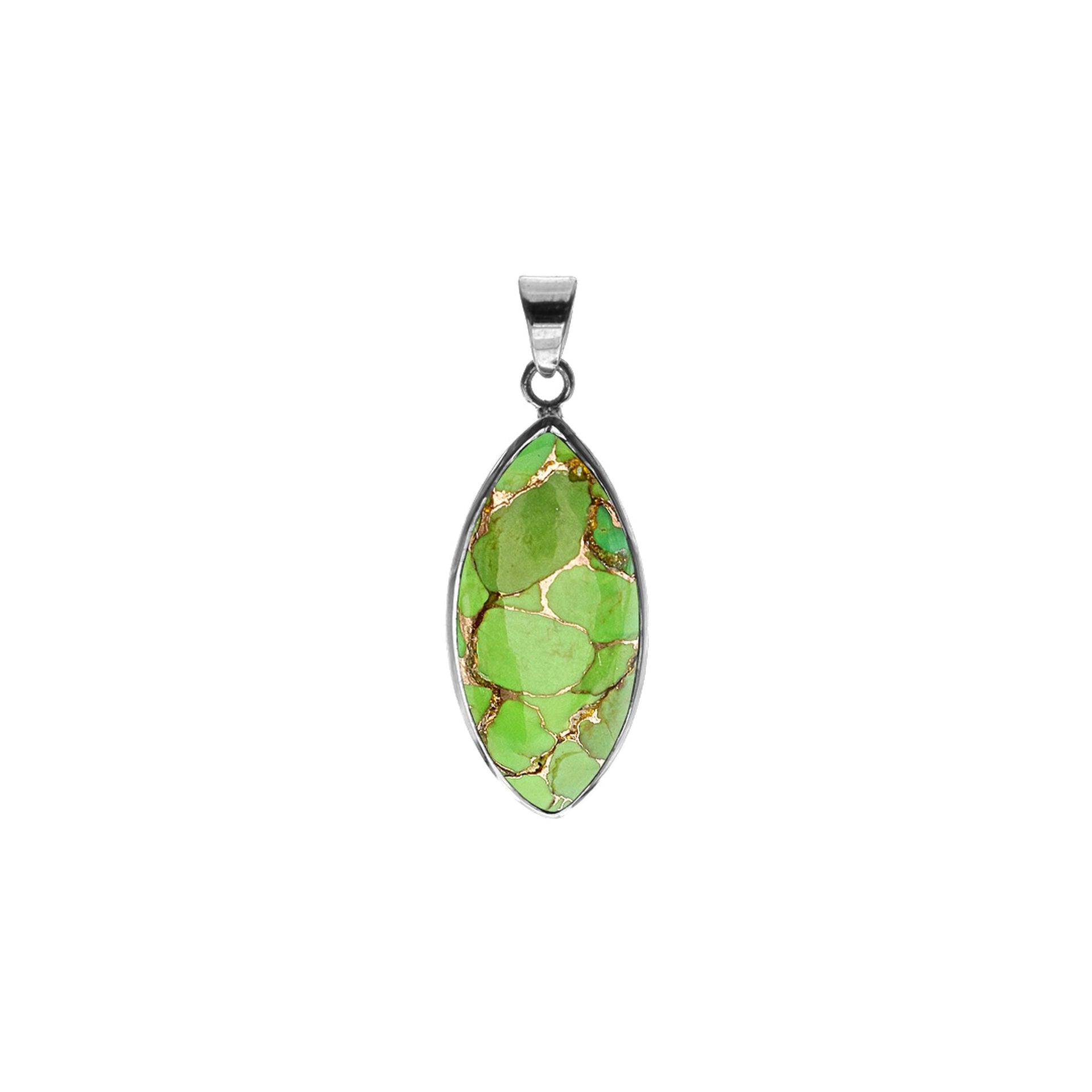 Bridget green mohave marquis pendant