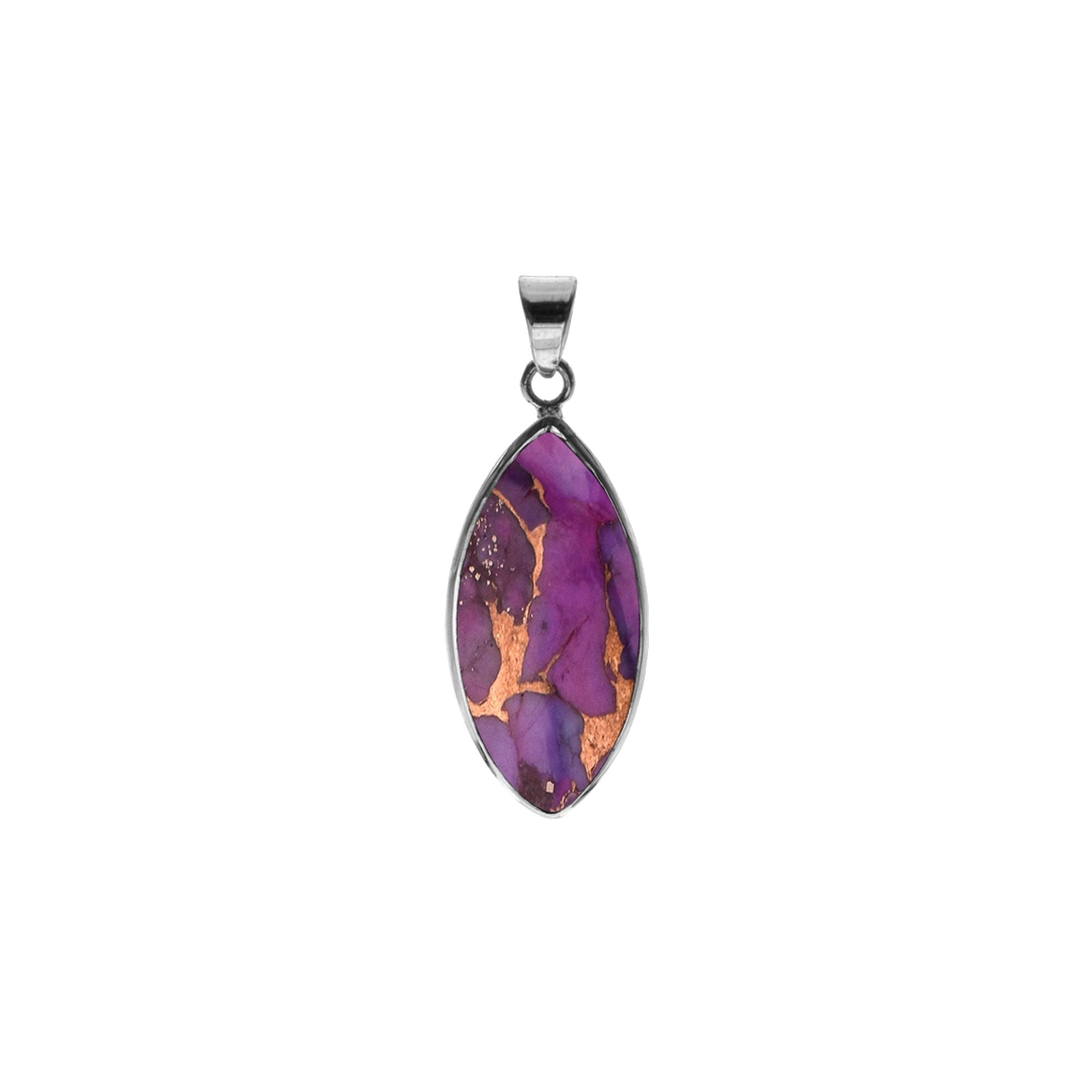 Bridget large purple mohave marquis pendant