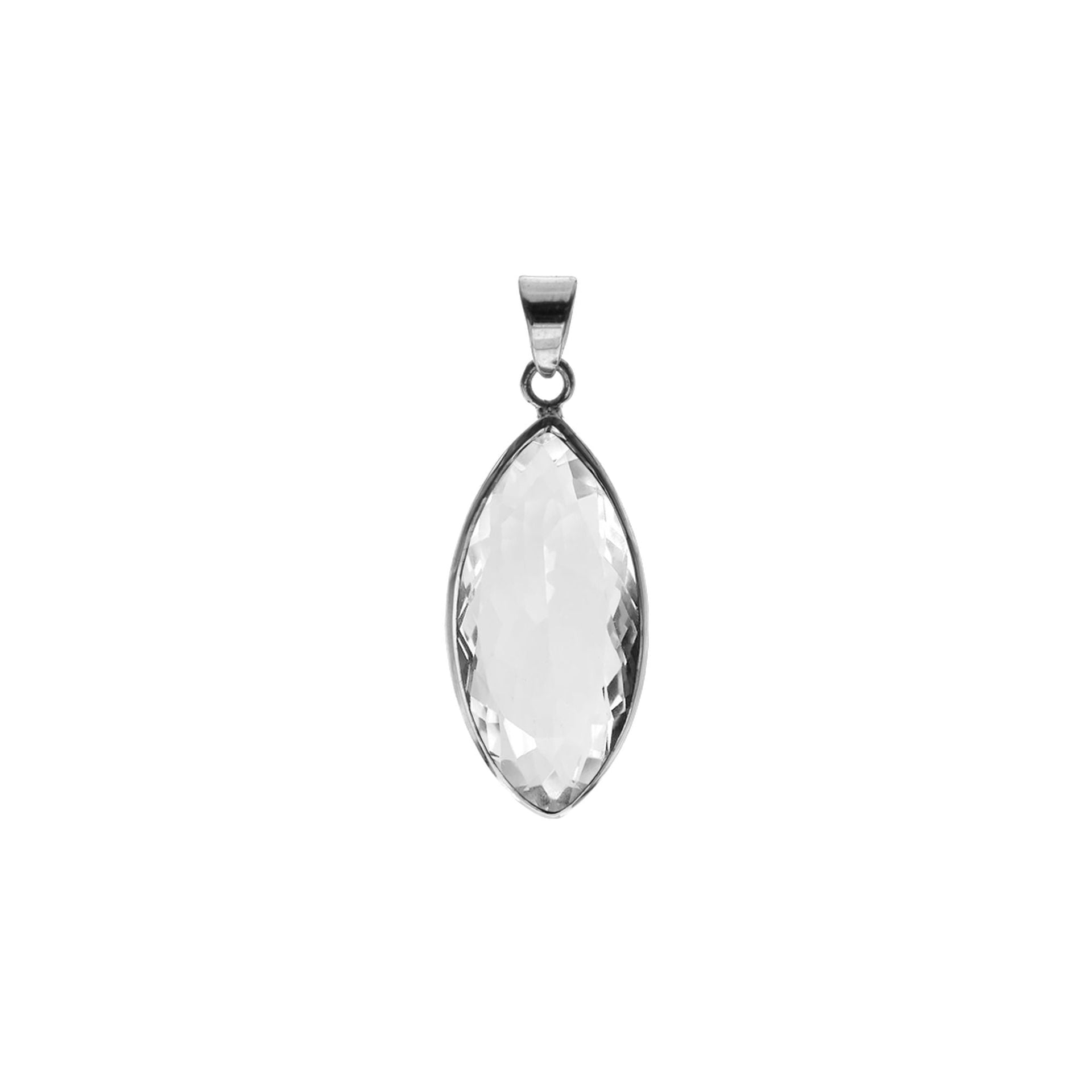 Bridget quartz marquis pendant