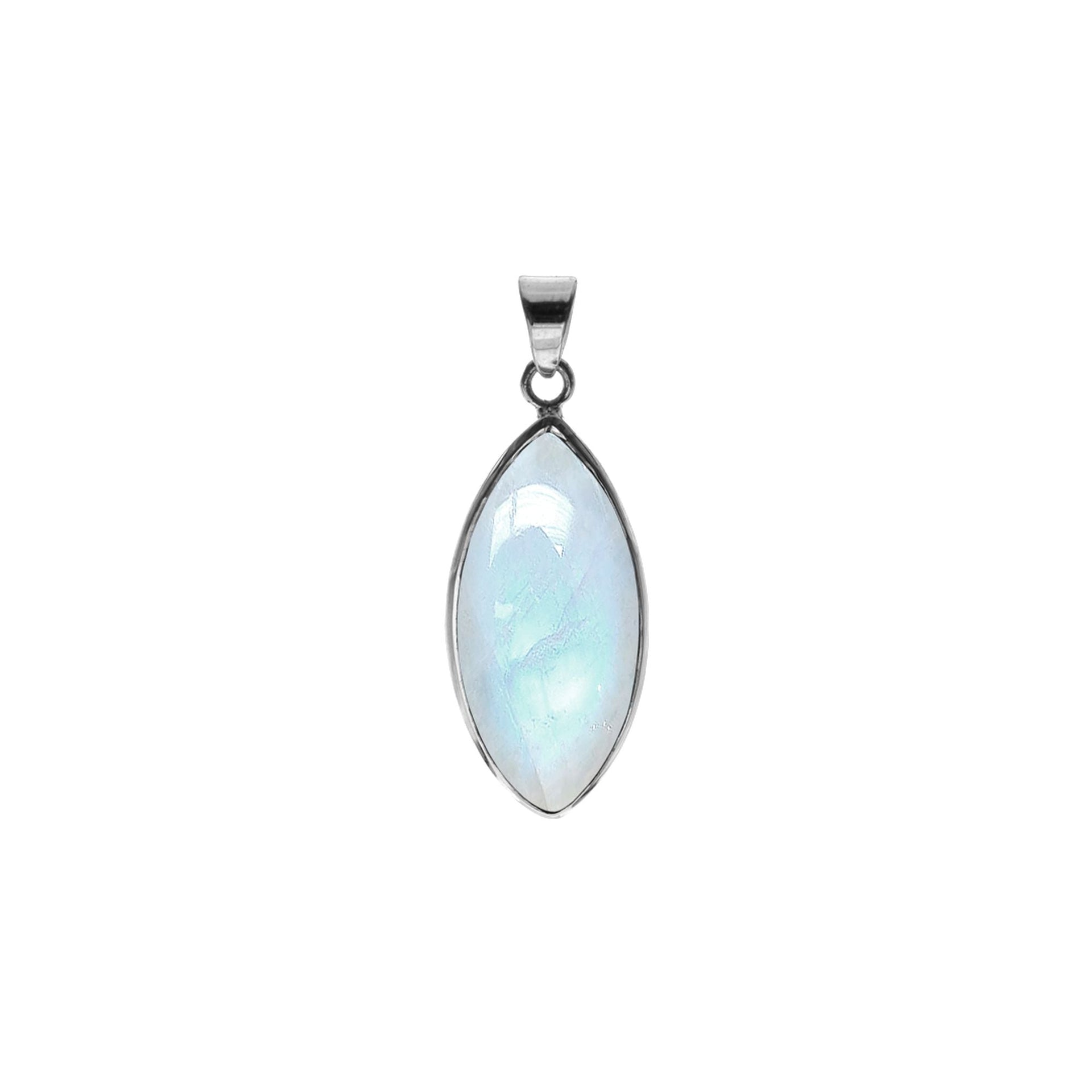 Bridget rainbow moonstone marquis pendant