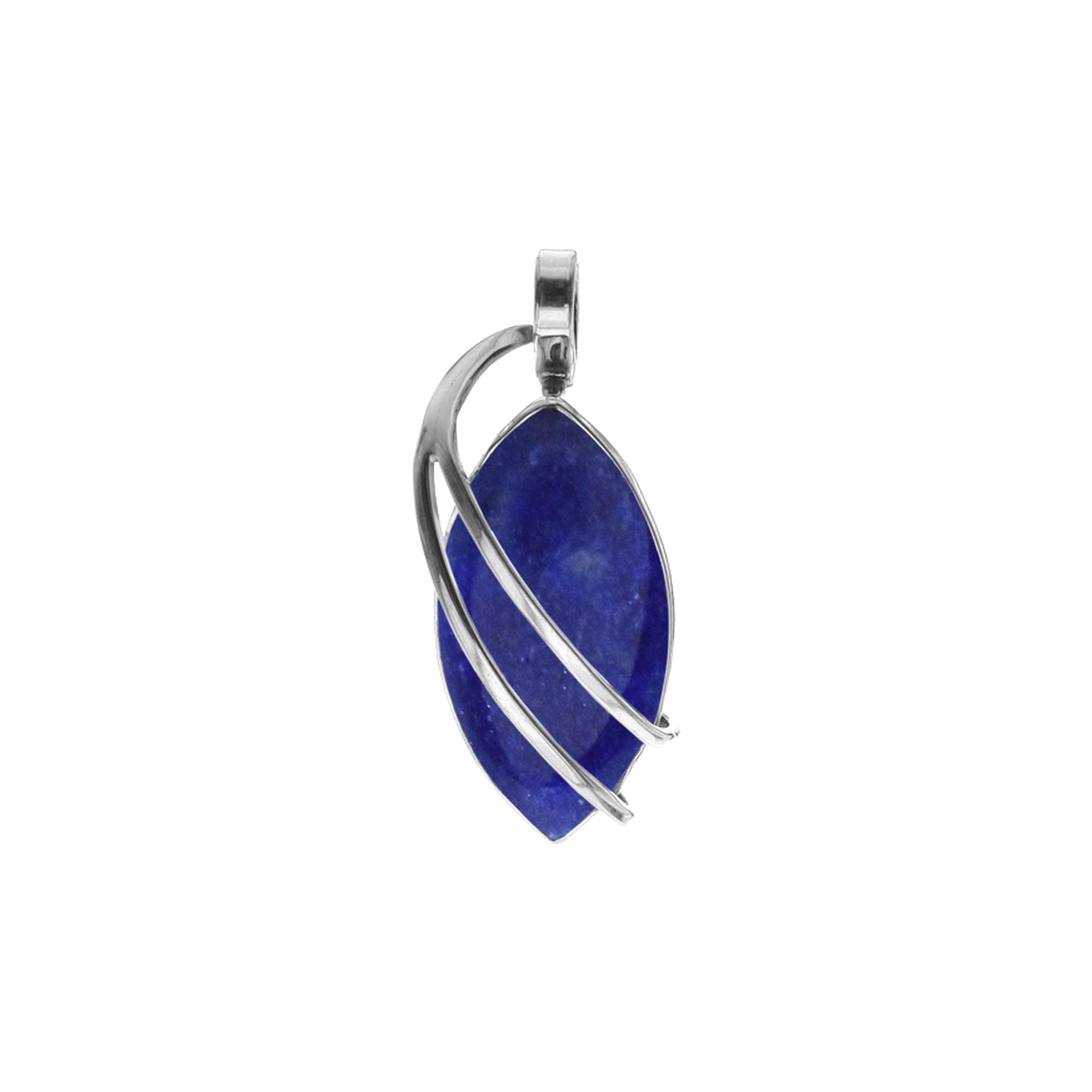 Viola marquis lapis lazuli double strand pendant