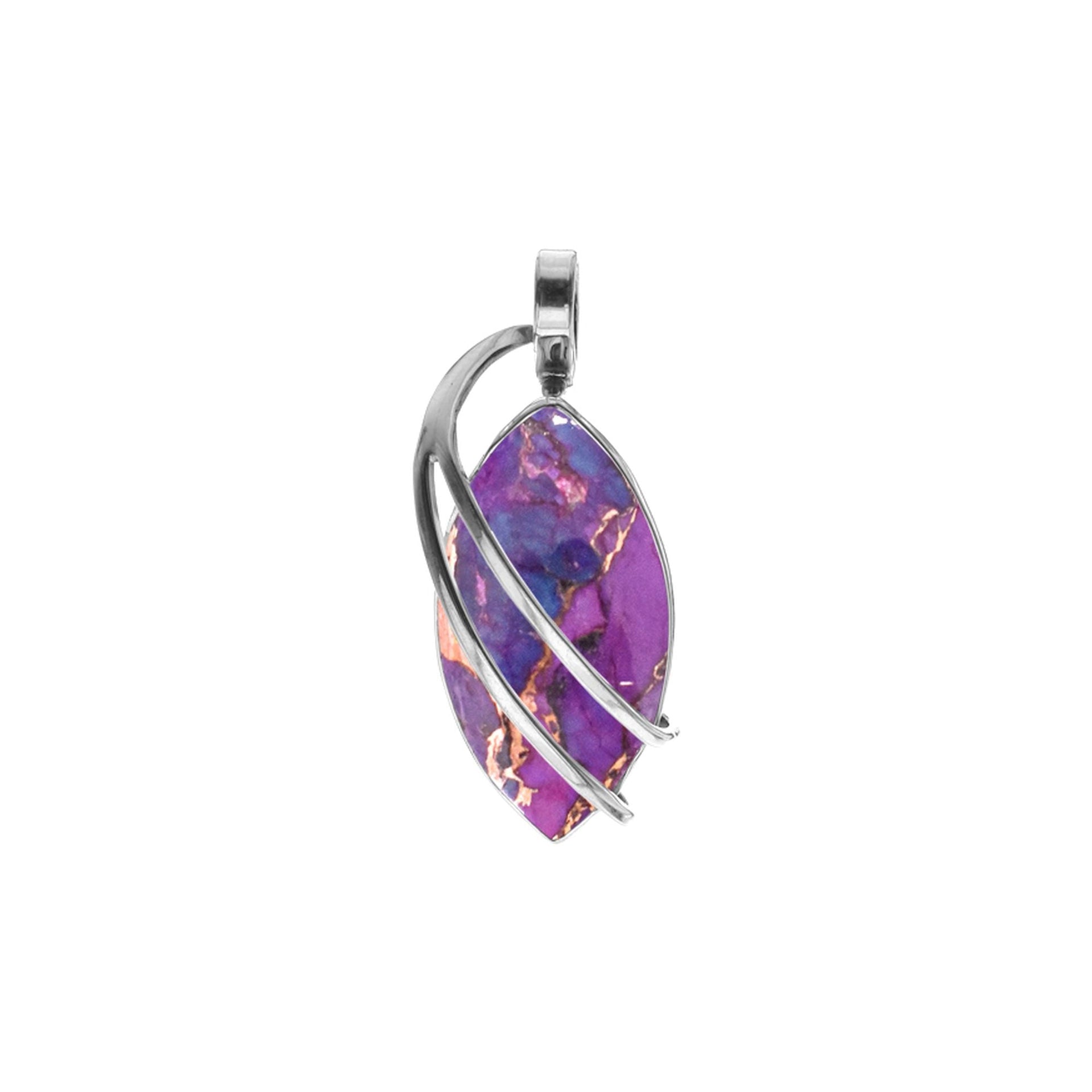 Viola marquis purple mohave double strand pendant (large)