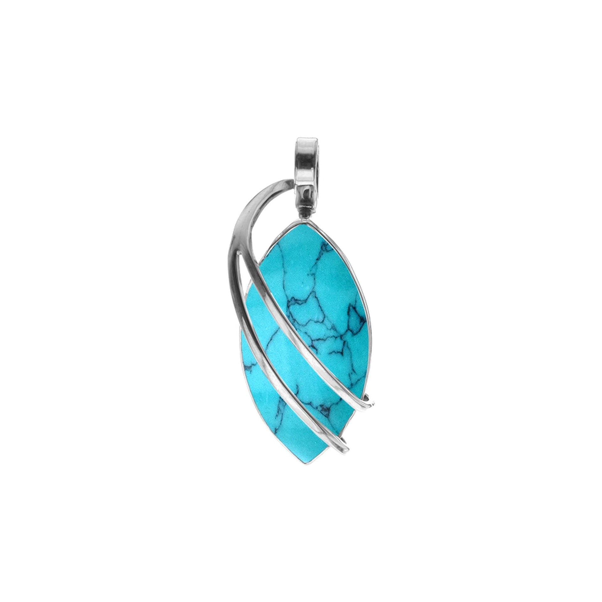 Viola marquis turquoise double strand pendant