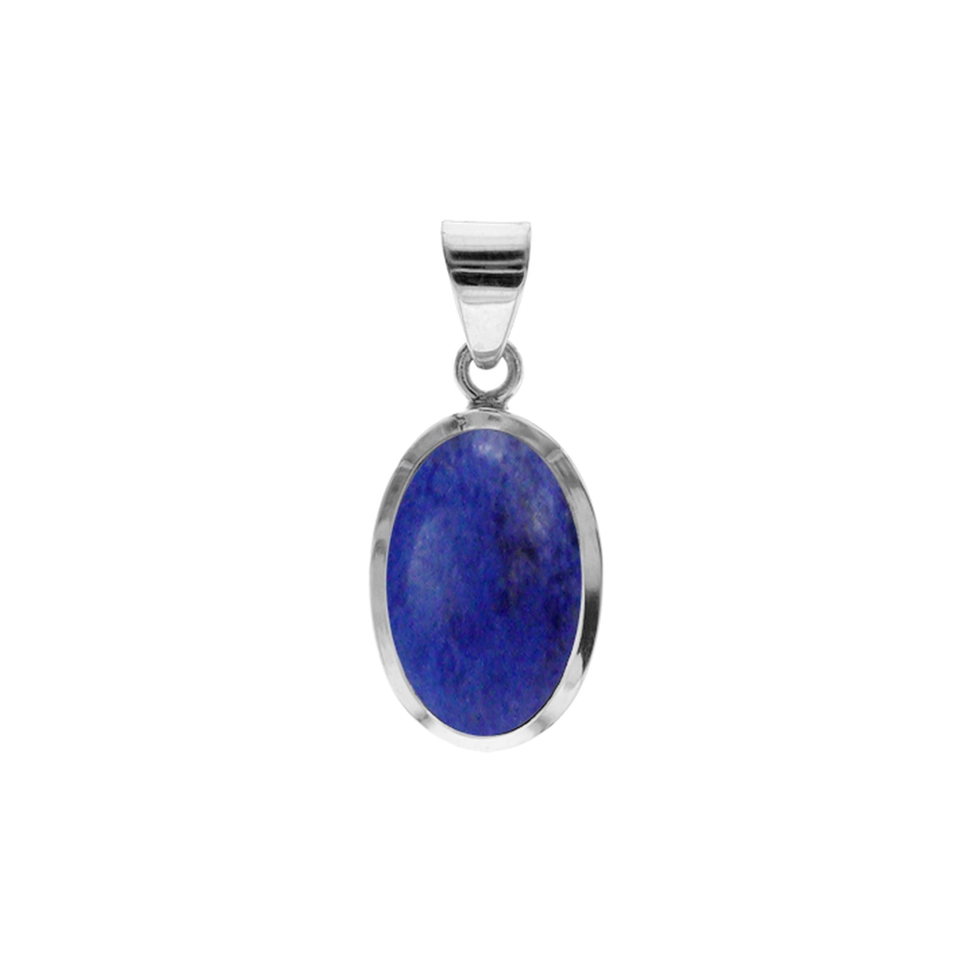 Samira simple oval lapis lazuli pendant