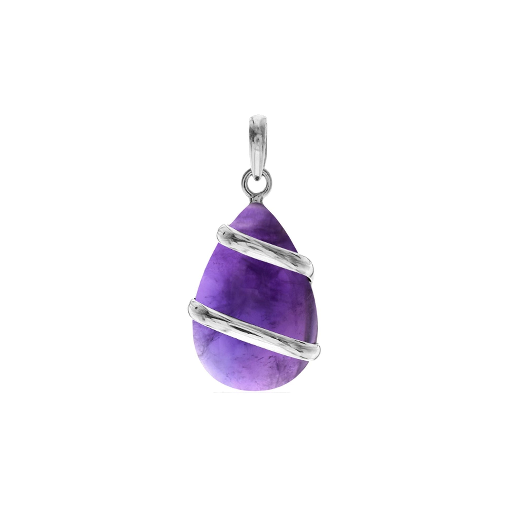 Amy banded amethyst pendant