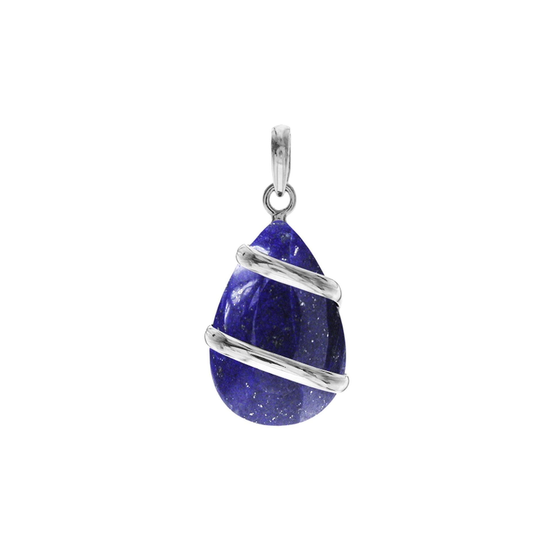 Amy banded lapis lazuli pendant