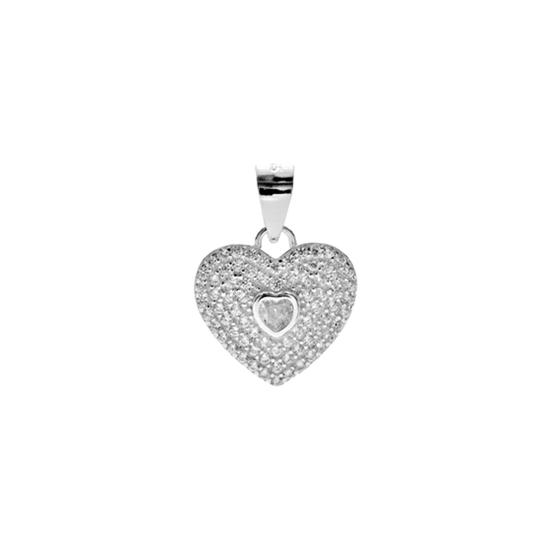 Mariah heart in heart pendant