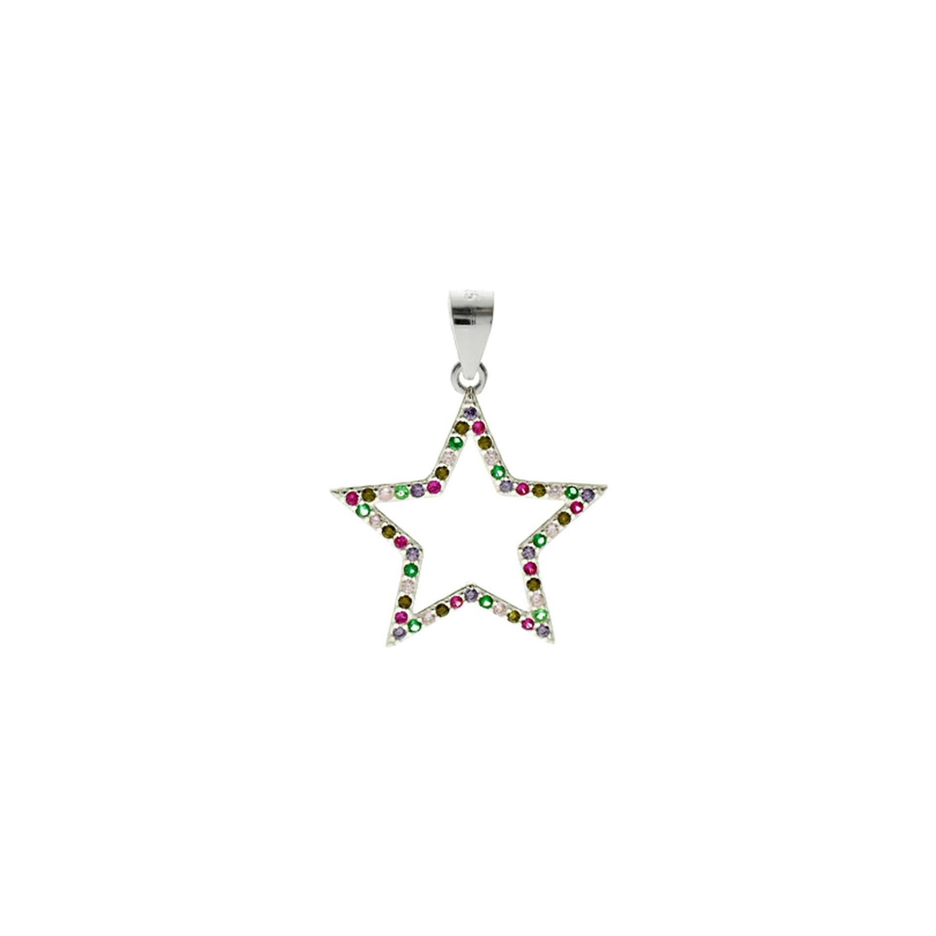 Callista rainbow star pendant