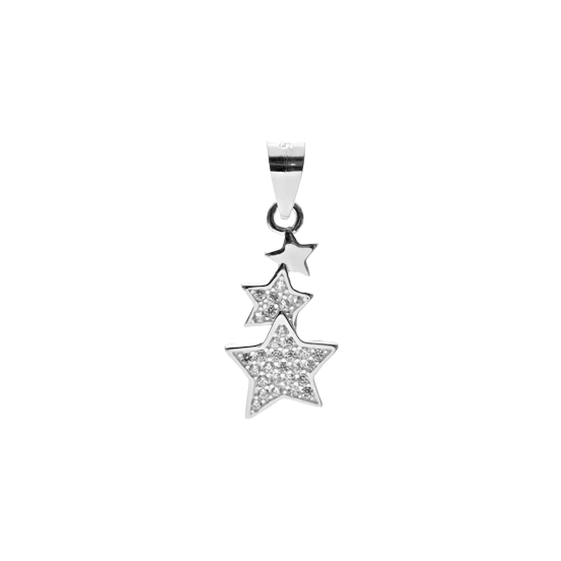 Natalie triple star CZ pendant