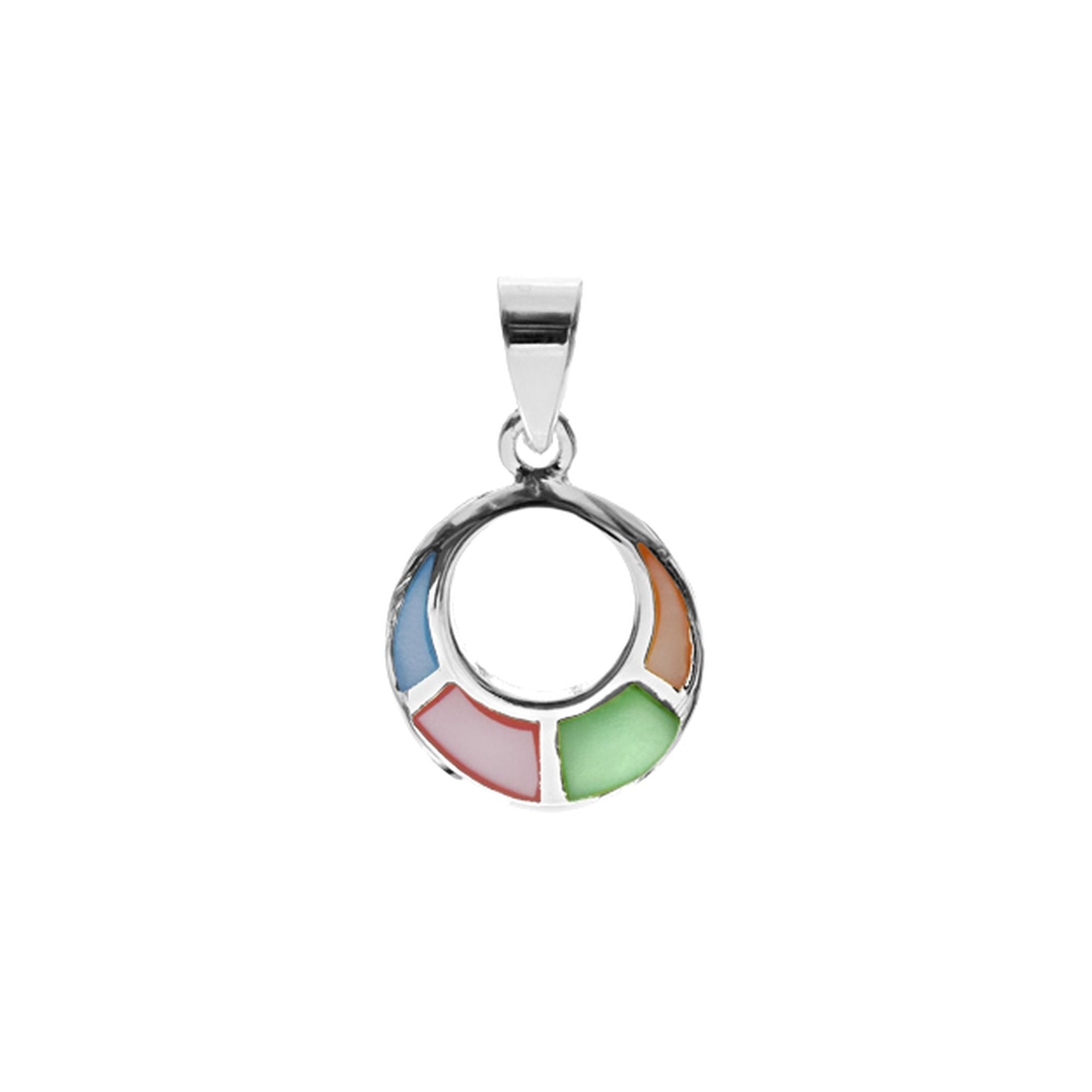 Bronwen tapered ring sectioned pendant