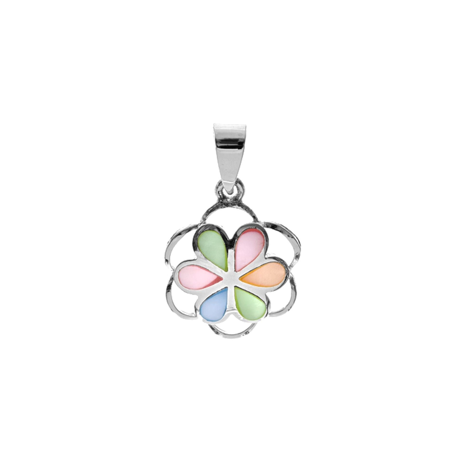 Bronwen petal with surround pendant