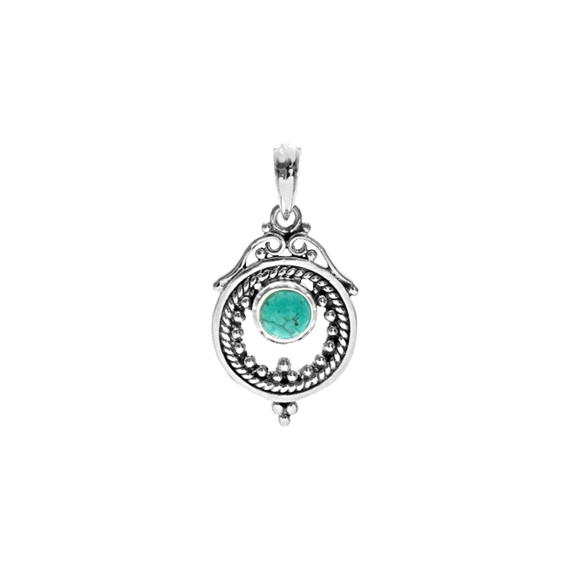 Catalina tribal turquoise pendant
