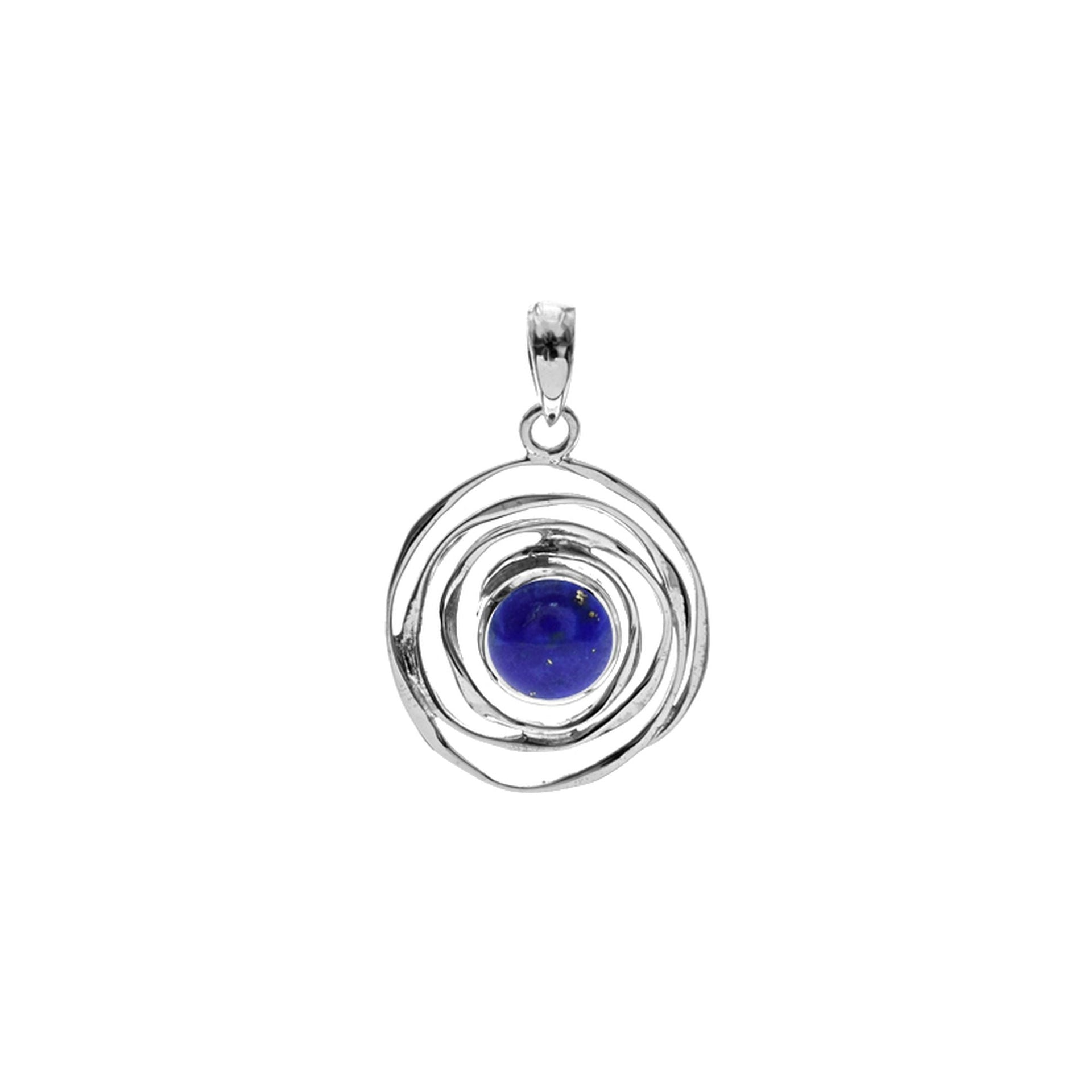 Lexi small spider web lapis lazuli pendant