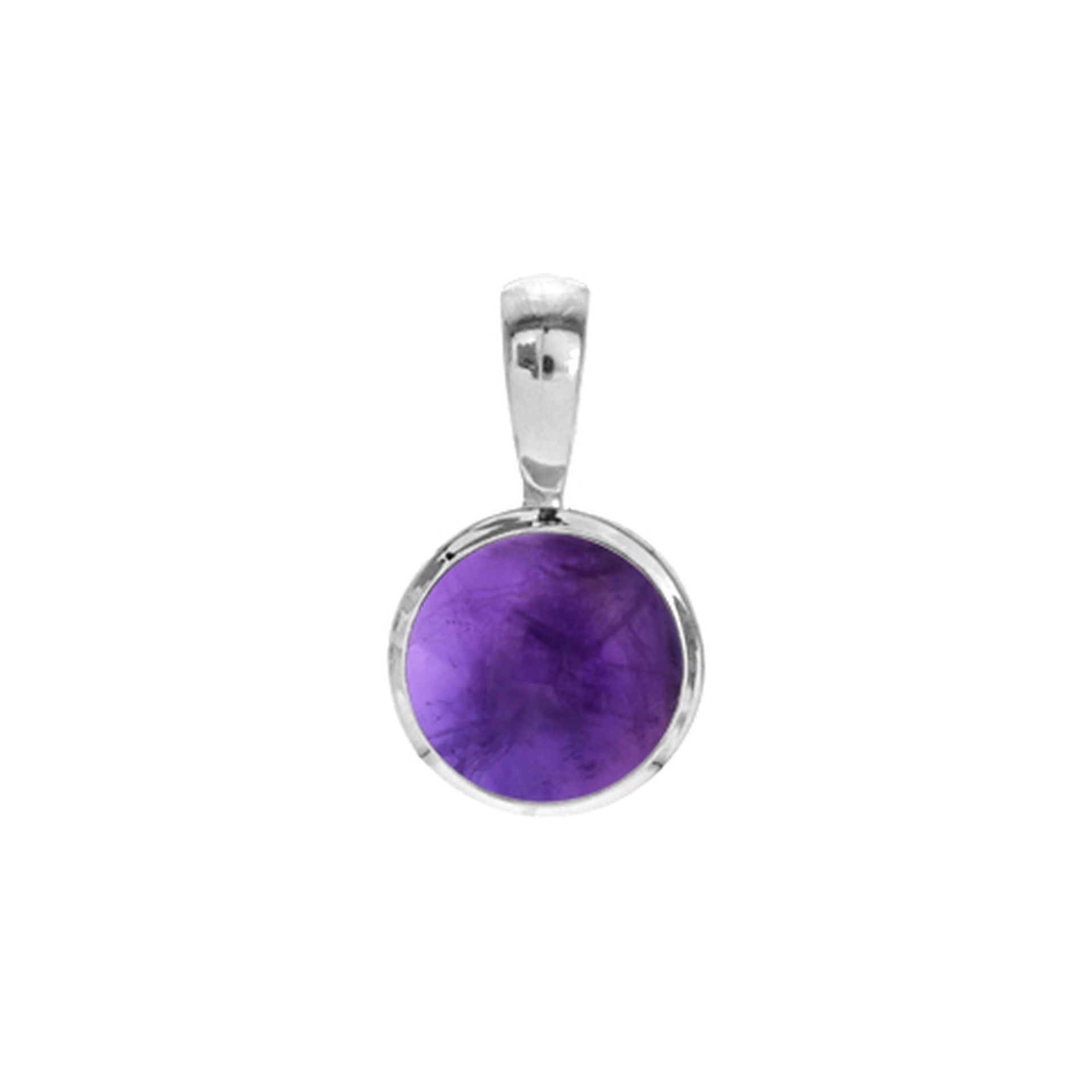 Samira basic round amethyst pendant