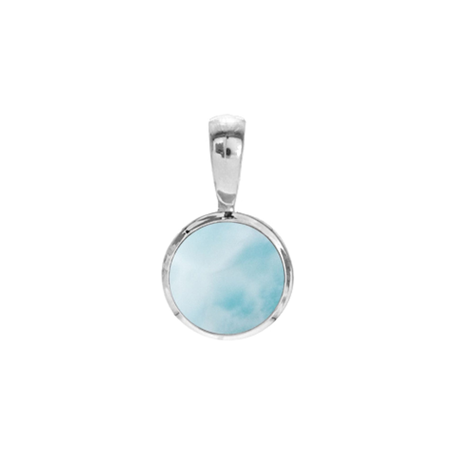 Samira basic round larimar pendant