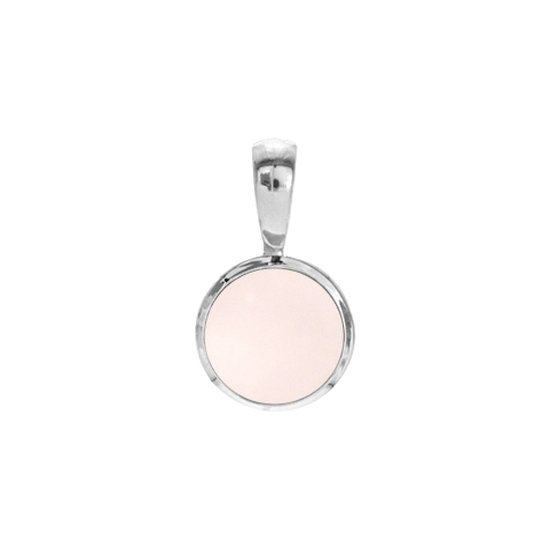 Samira basic round rose quartz pendant